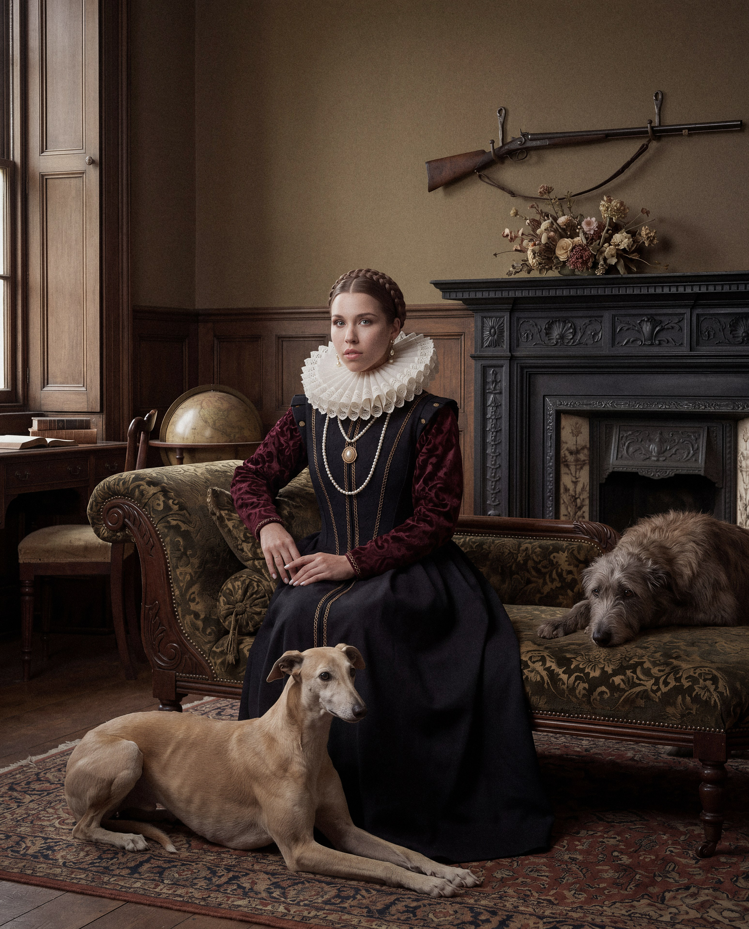 Аристократический женский портрет — художественная фотосессия в стиле Возрождения, Санкт-Петербург. Сергей Горшенин, фотограф в Санкт-Петербурге