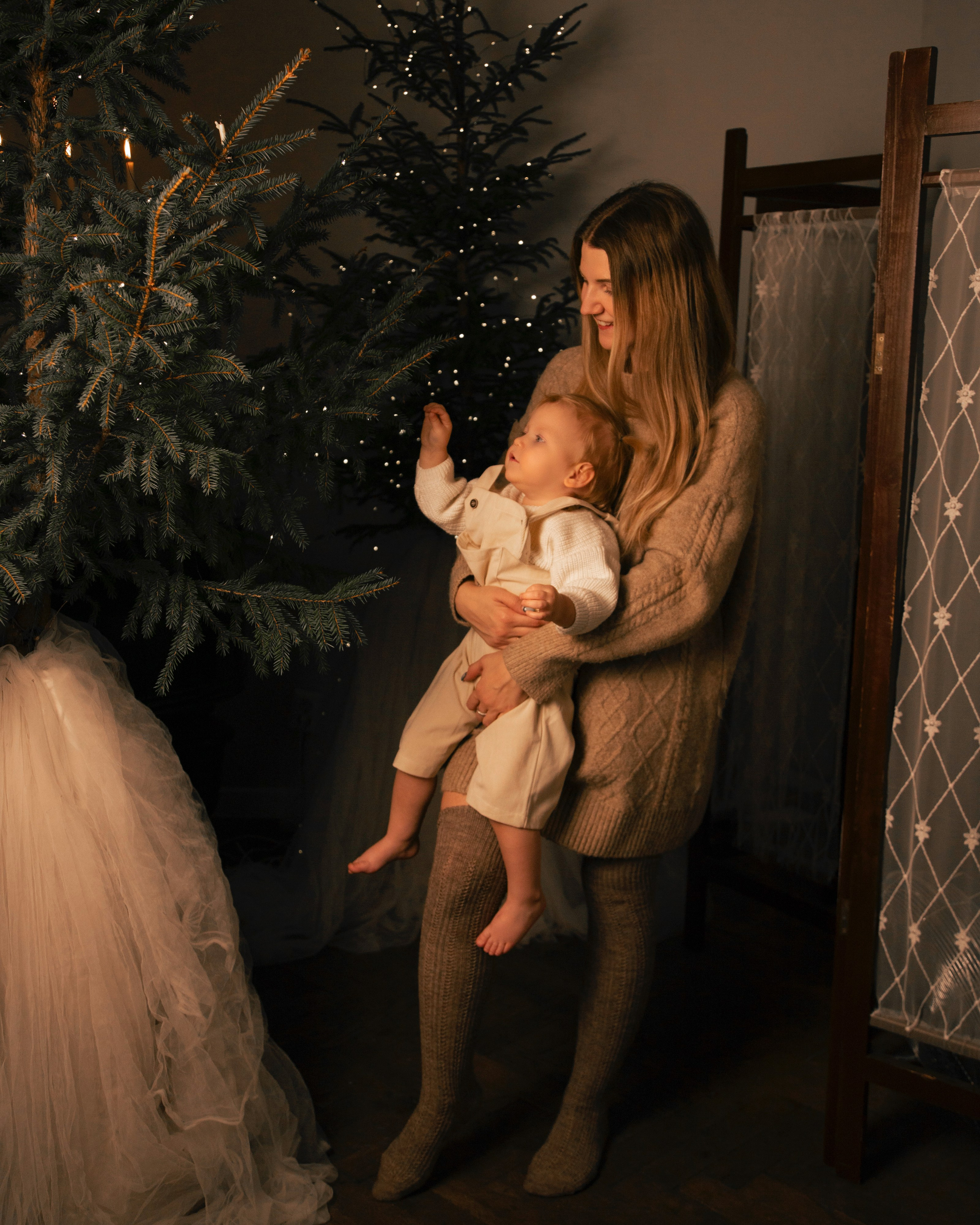 Новогодняя съёмка в фотостудии