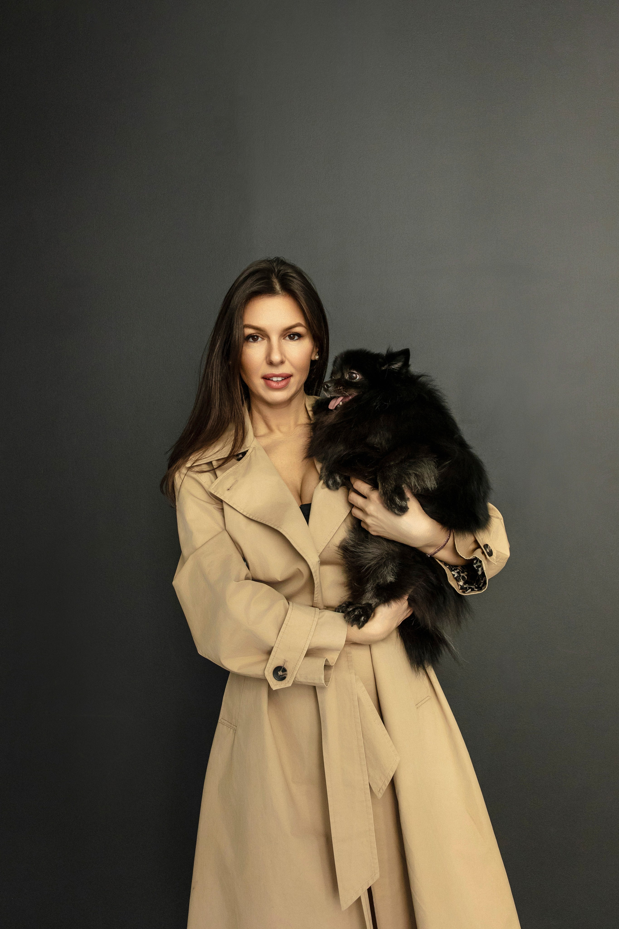 Съемка в студии с собакой. Анастасия Белаш