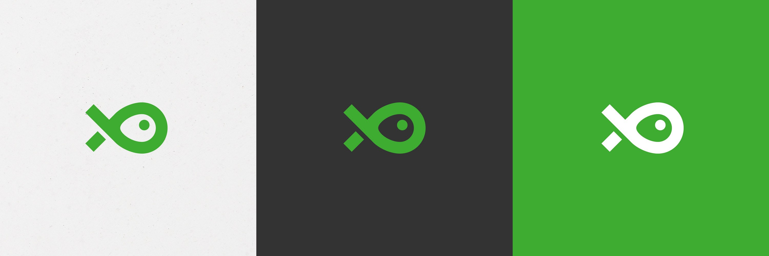 различные варианты графического элемента логотипа рыболовного интернет-магазина