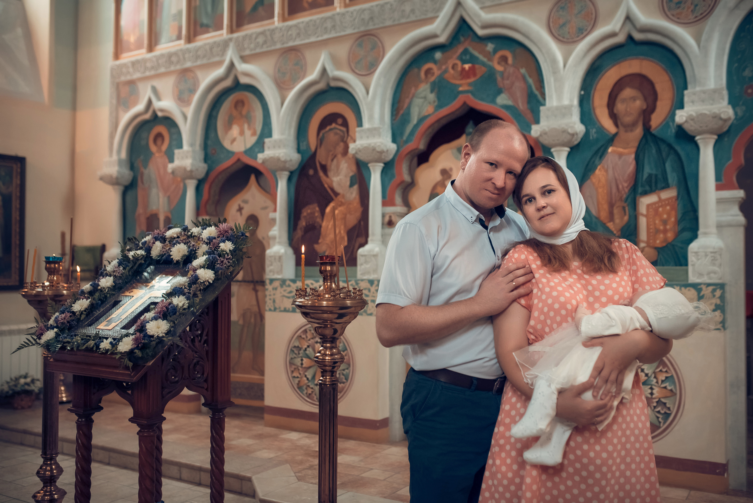 Таинство Крещения Церковь иконы Божией матери Всецарица. Семейный фотограф Олеся Батурина Рязань