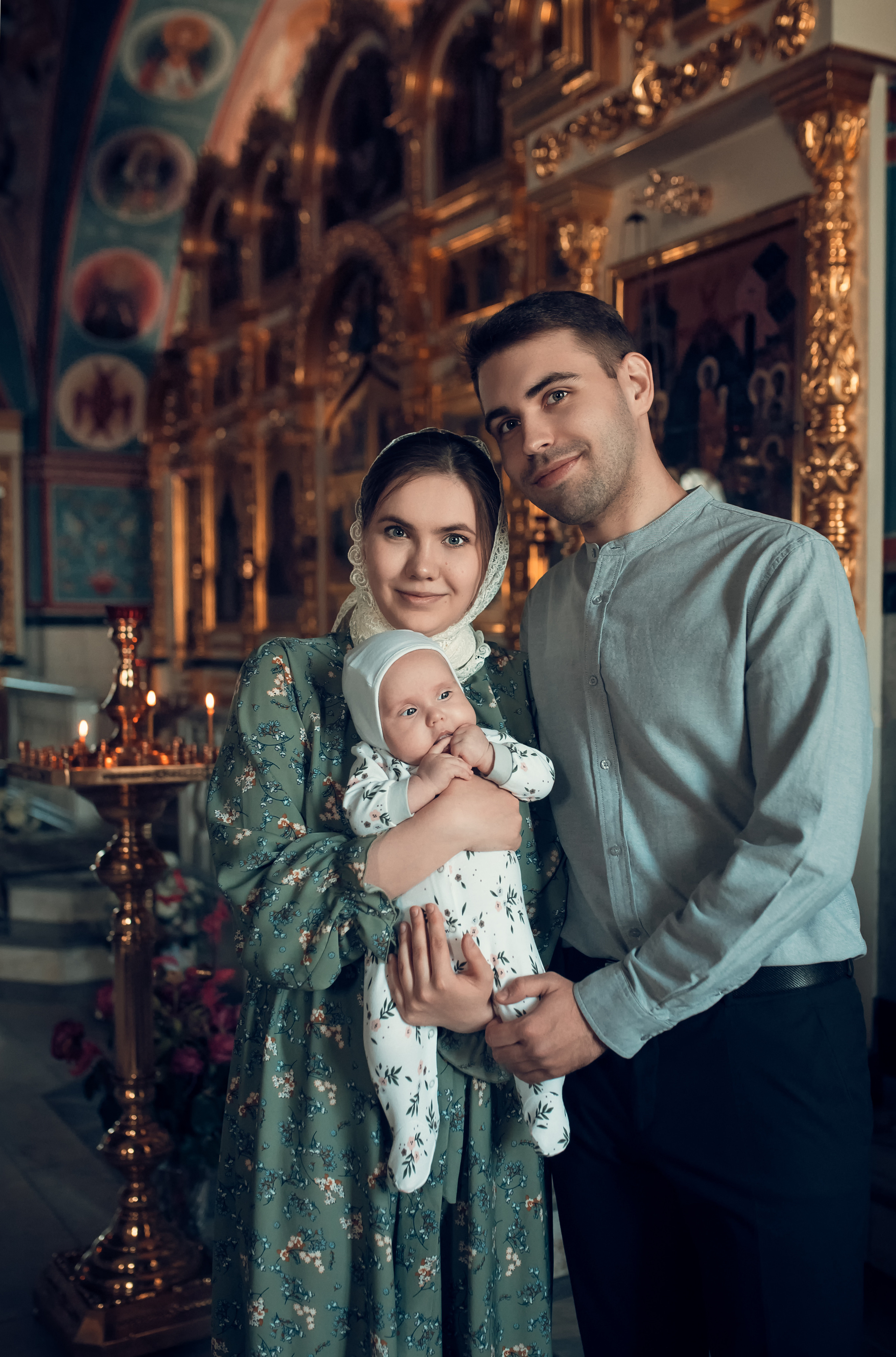 Таинство Крещения в Храме в честь святителя Николая Чудотворца г. Рыбное. Семейный фотограф Олеся Батурина Рязань