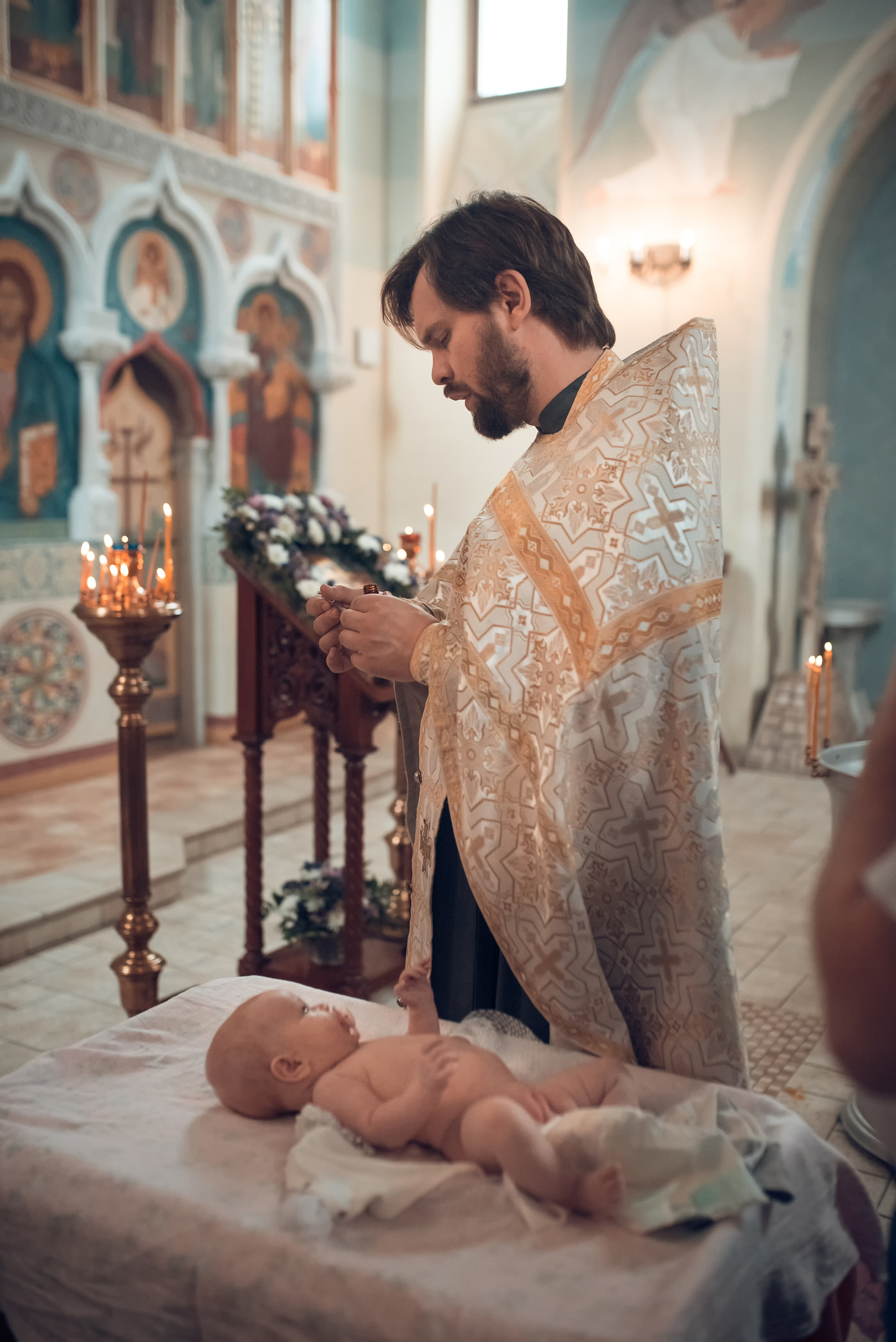 Таинство Крещения Церковь иконы Божией матери Всецарица. Семейный фотограф Олеся Батурина Рязань