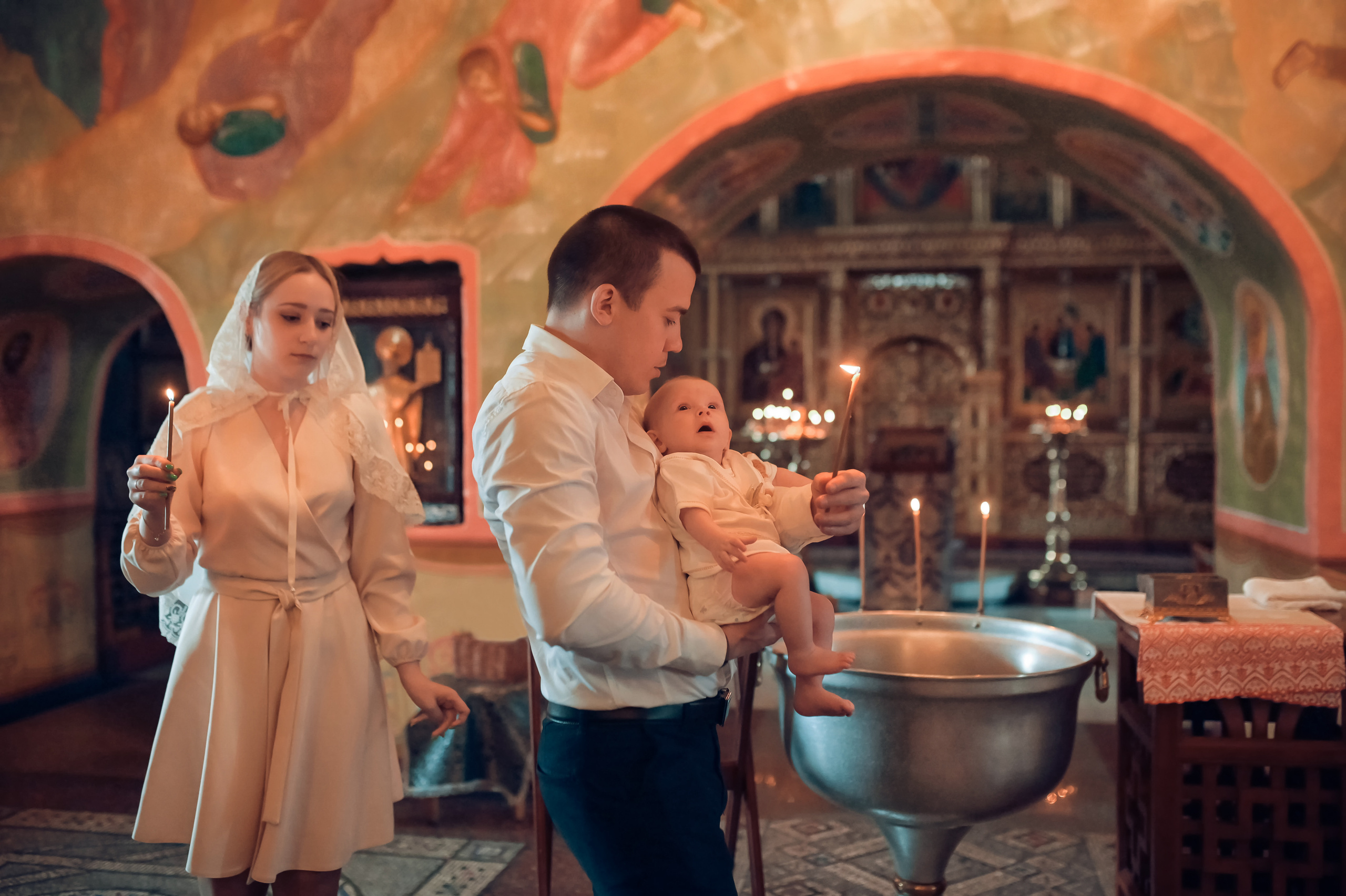 Таинство Крещения Спасо-Преображенский храм (Спаса на Яру). Семейный фотограф Олеся Батурина Рязань