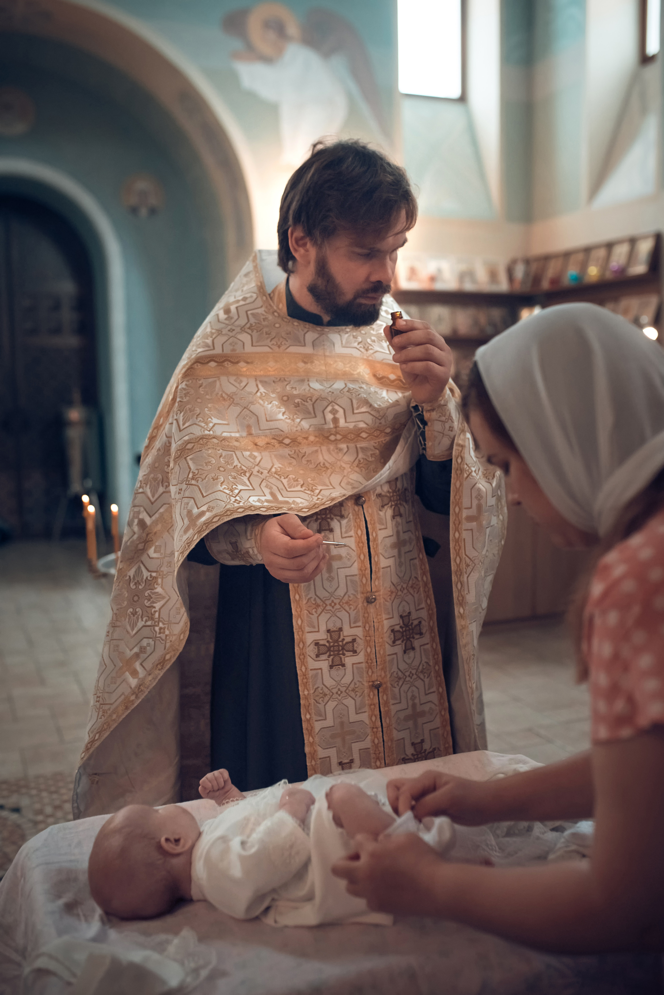 Таинство Крещения Церковь иконы Божией матери Всецарица. Семейный фотограф Олеся Батурина Рязань