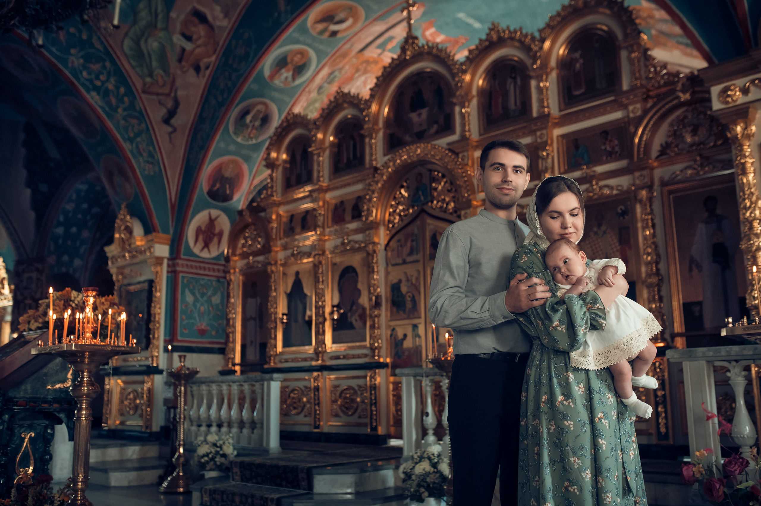 Таинство Крещения в Храме в честь святителя Николая Чудотворца г. Рыбное. Семейный фотограф Олеся Батурина Рязань