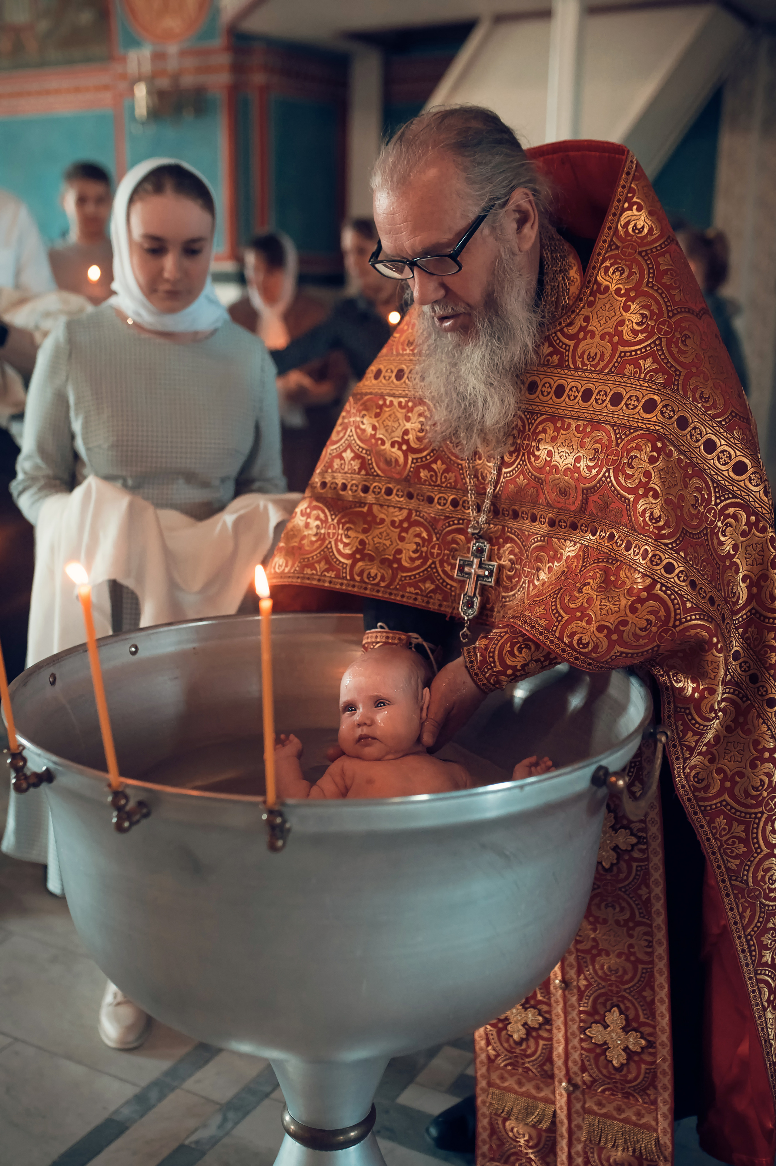 Таинство Крещения в Храме в честь святителя Николая Чудотворца г. Рыбное. Семейный фотограф Олеся Батурина Рязань
