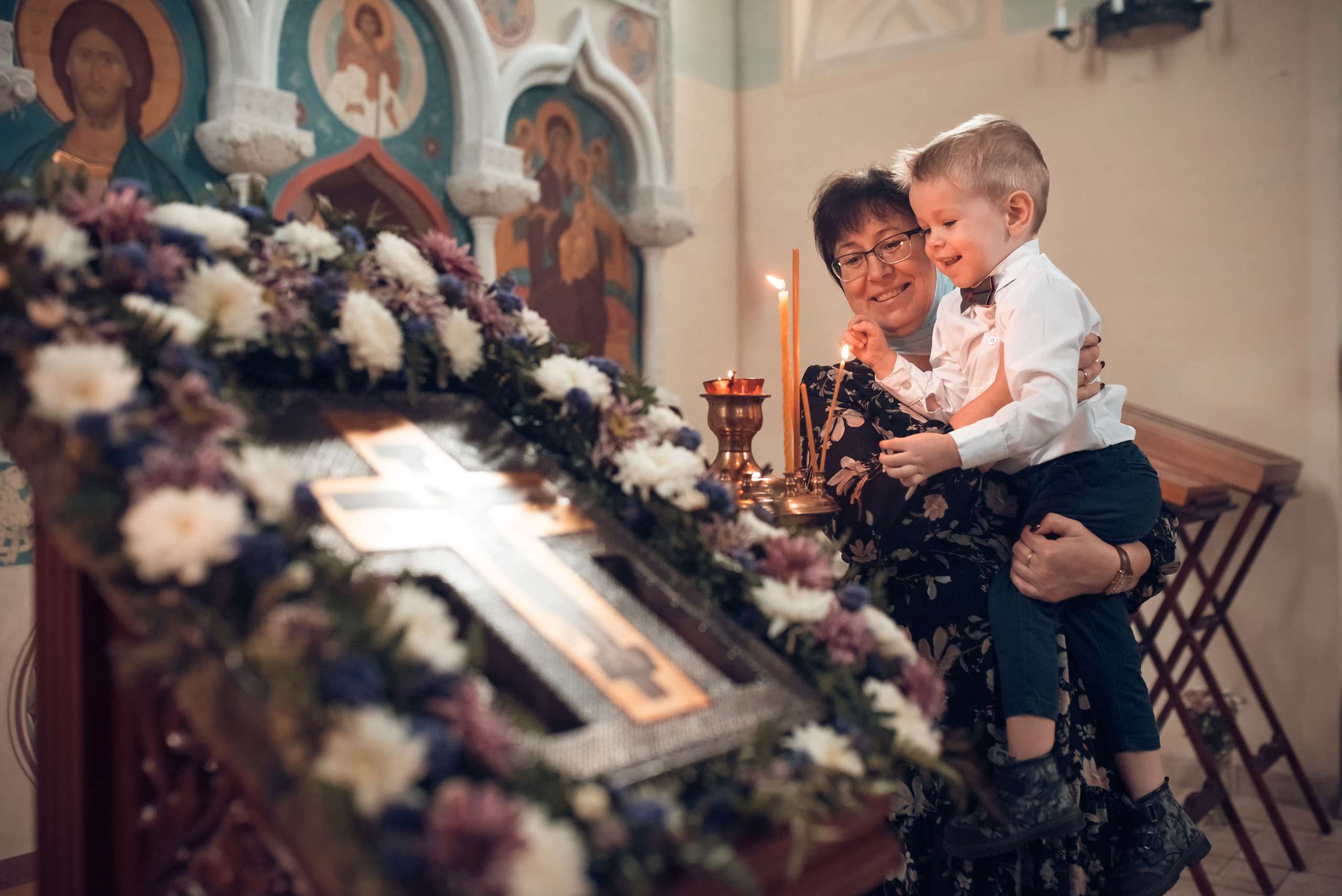 Таинство Крещения Церковь иконы Божией матери Всецарица. Семейный фотограф Олеся Батурина Рязань