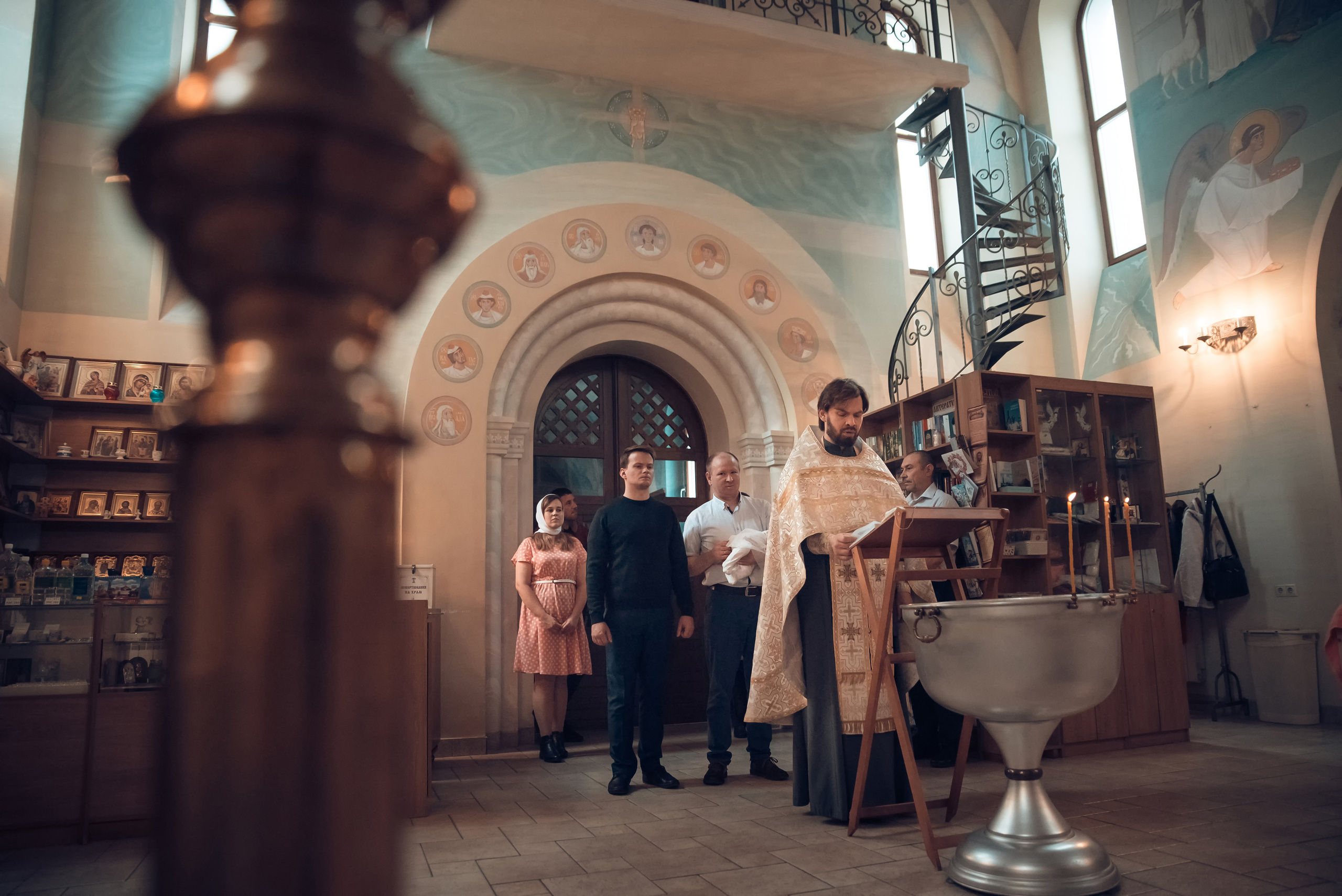 Таинство Крещения Церковь иконы Божией матери Всецарица. Семейный фотограф Олеся Батурина Рязань