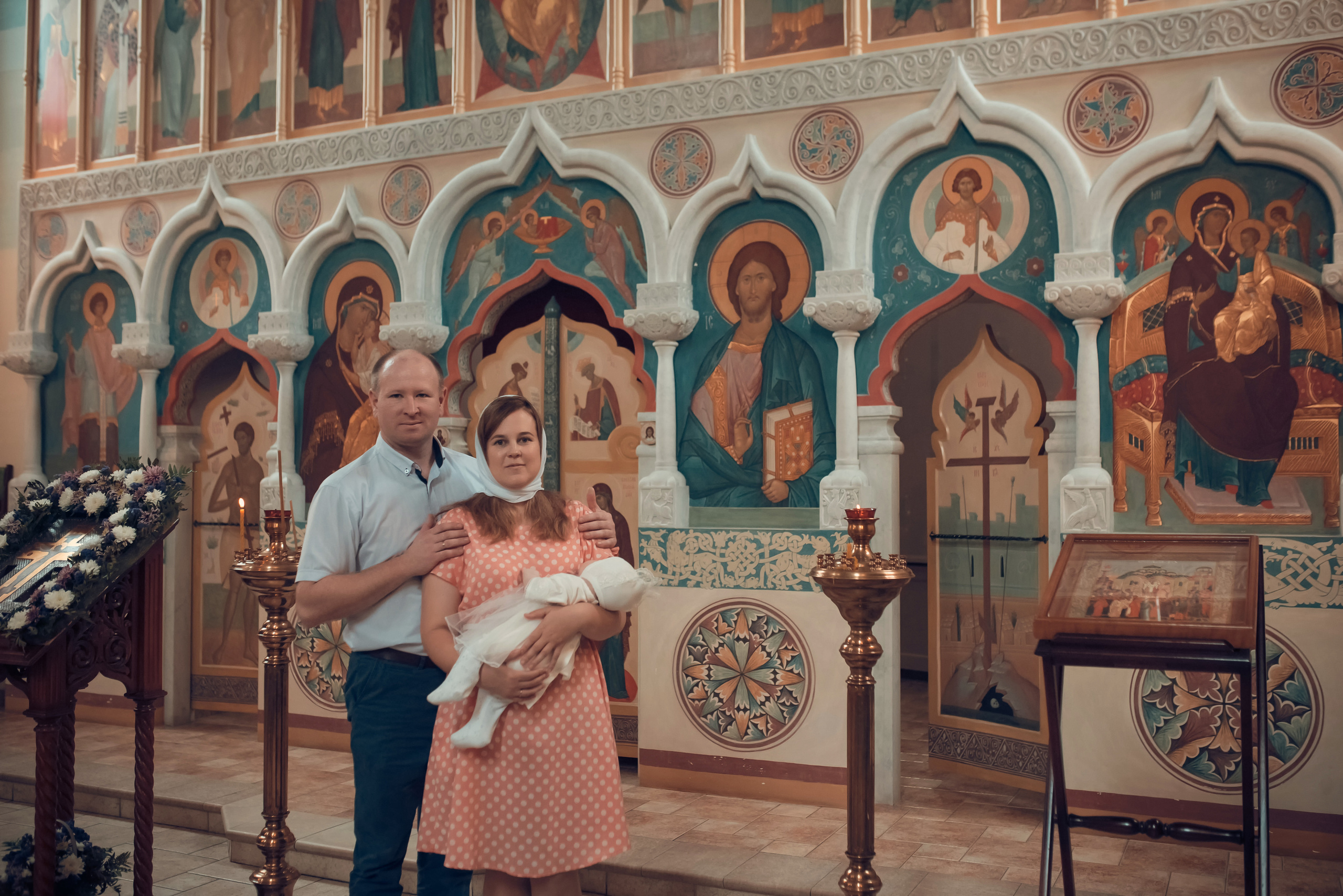 Таинство Крещения Церковь иконы Божией матери Всецарица. Семейный фотограф Олеся Батурина Рязань