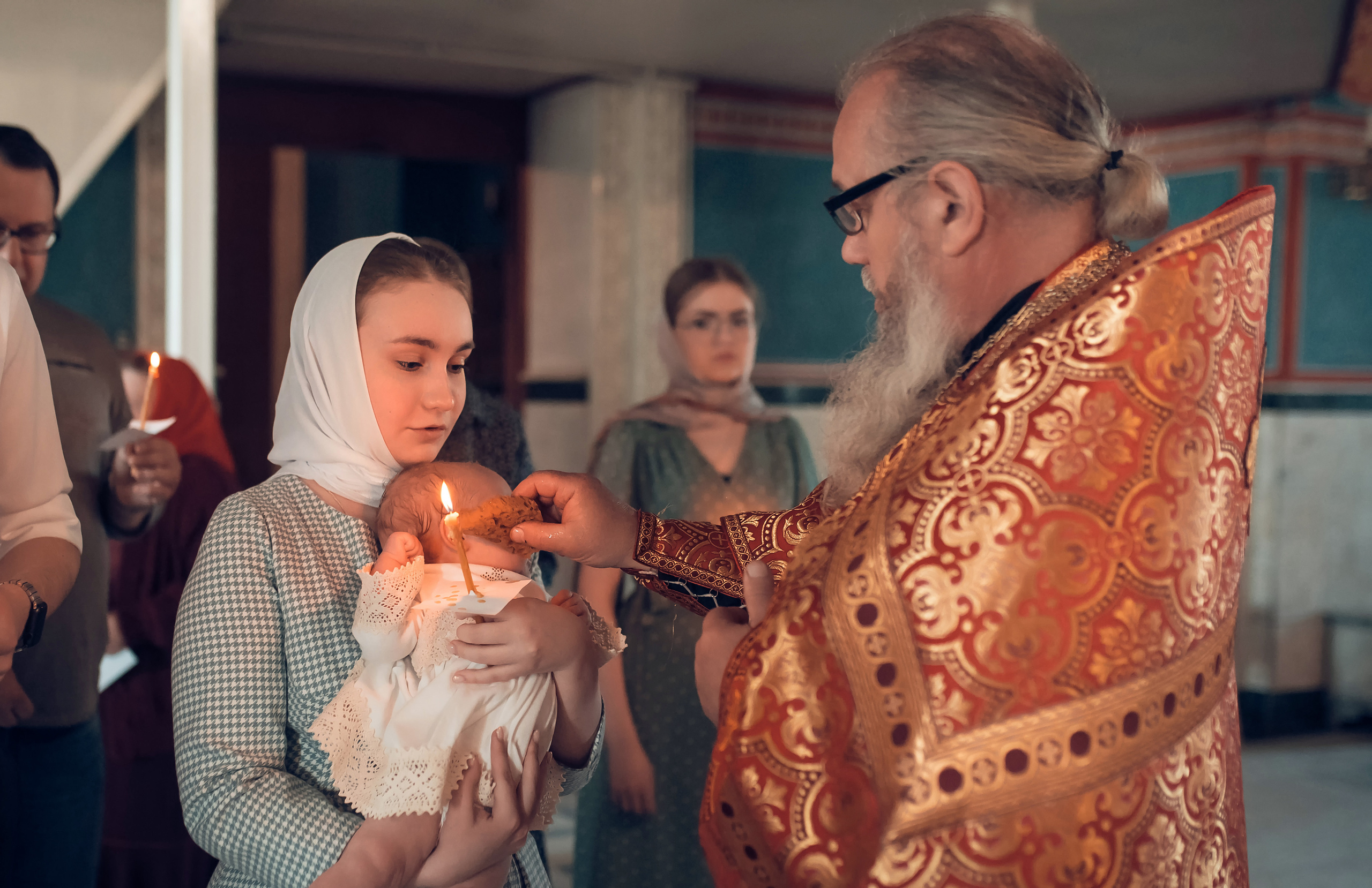 Таинство Крещения в Храме в честь святителя Николая Чудотворца г. Рыбное. Семейный фотограф Олеся Батурина Рязань