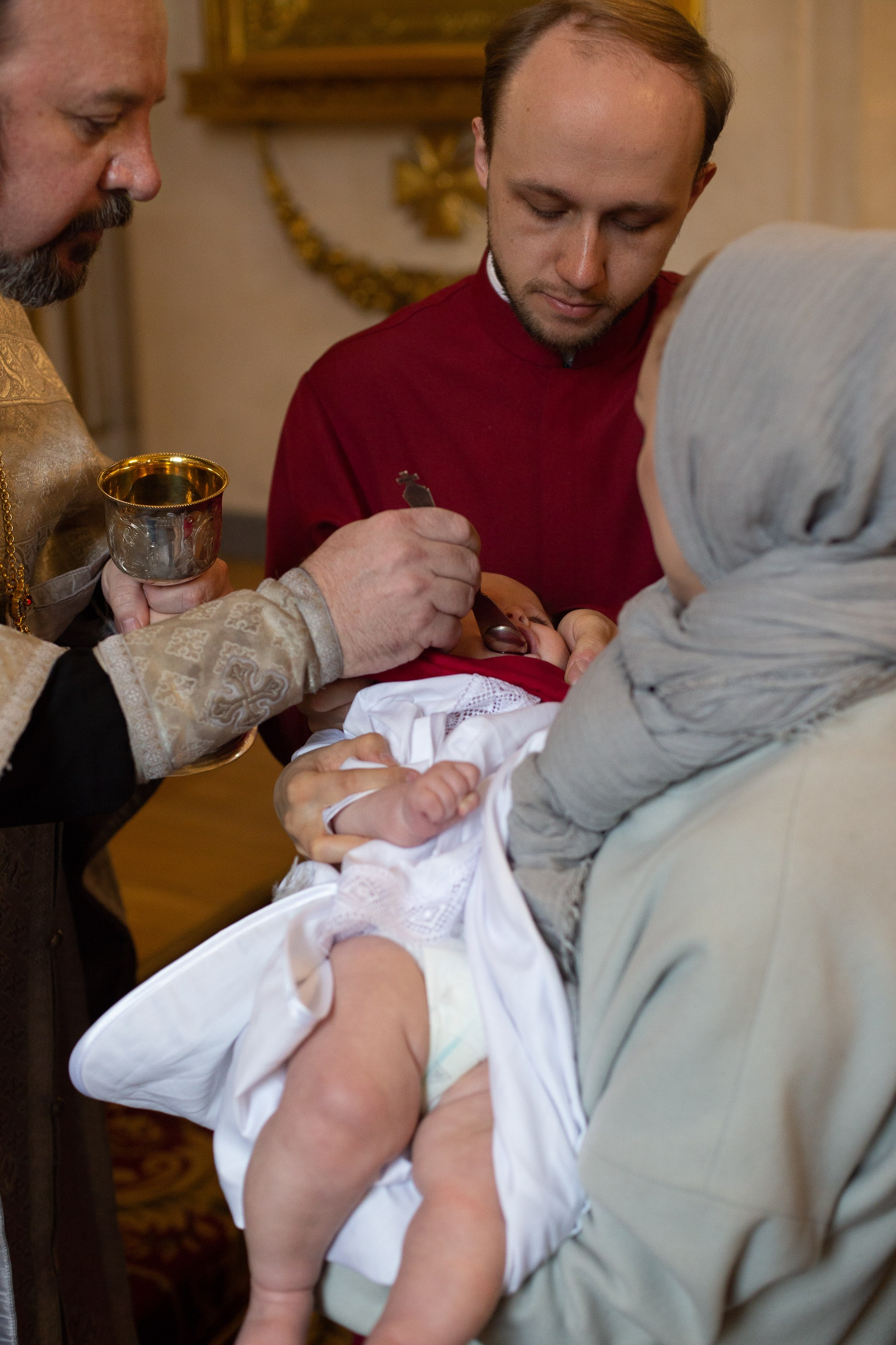 Крещение Ксении в Спасо-Преображенском соборе. Фотограф Анастасия Малеева