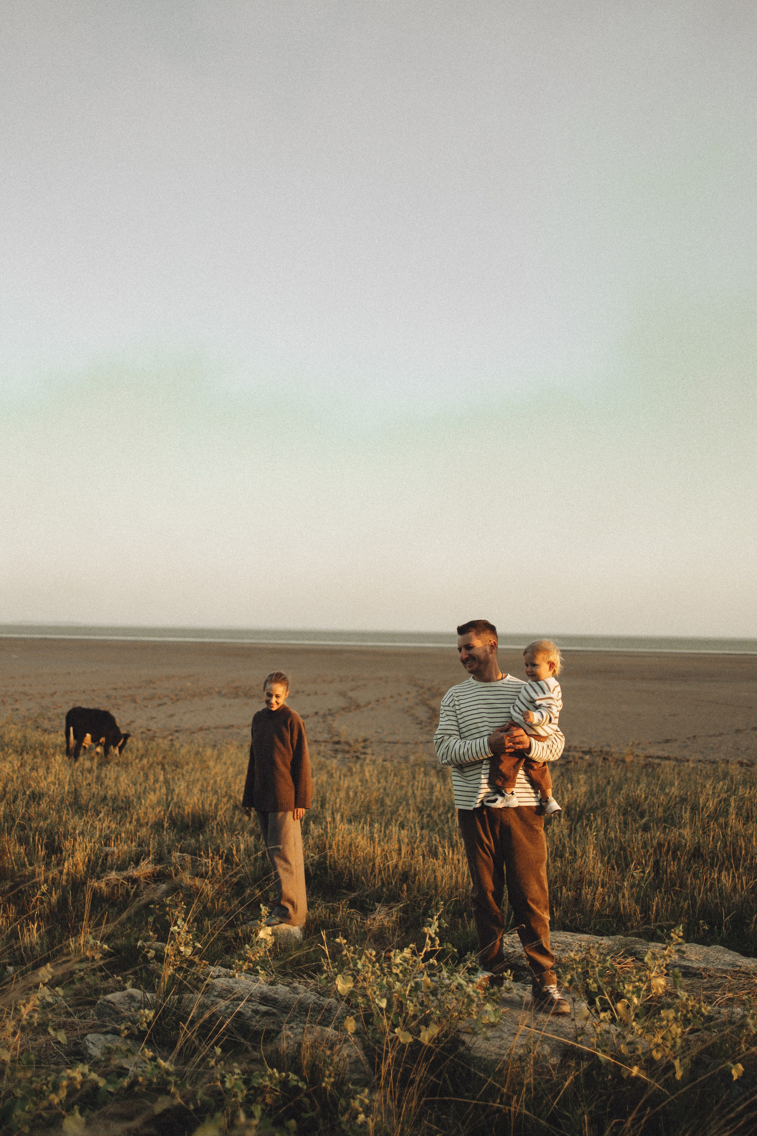 Семейная история, закат в Мержаново. Семейный и детский фотограф, таганрог, ростов-на-дону