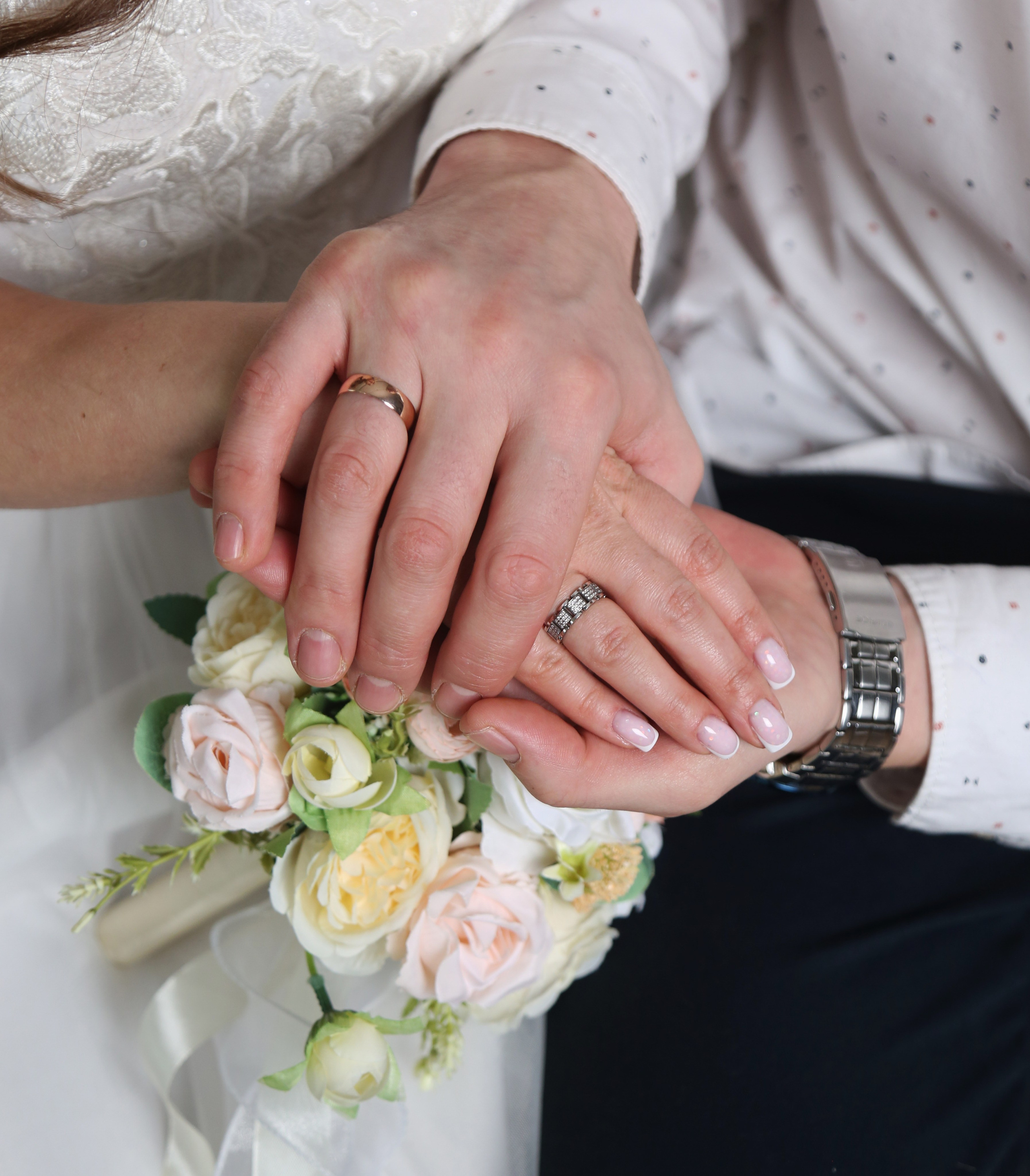 Свадебная фотосессия Динары и Романа в Шипиловском Загсе. Фотосессия в студии в Москве от профессионального фотографа услуги по доступным ценам