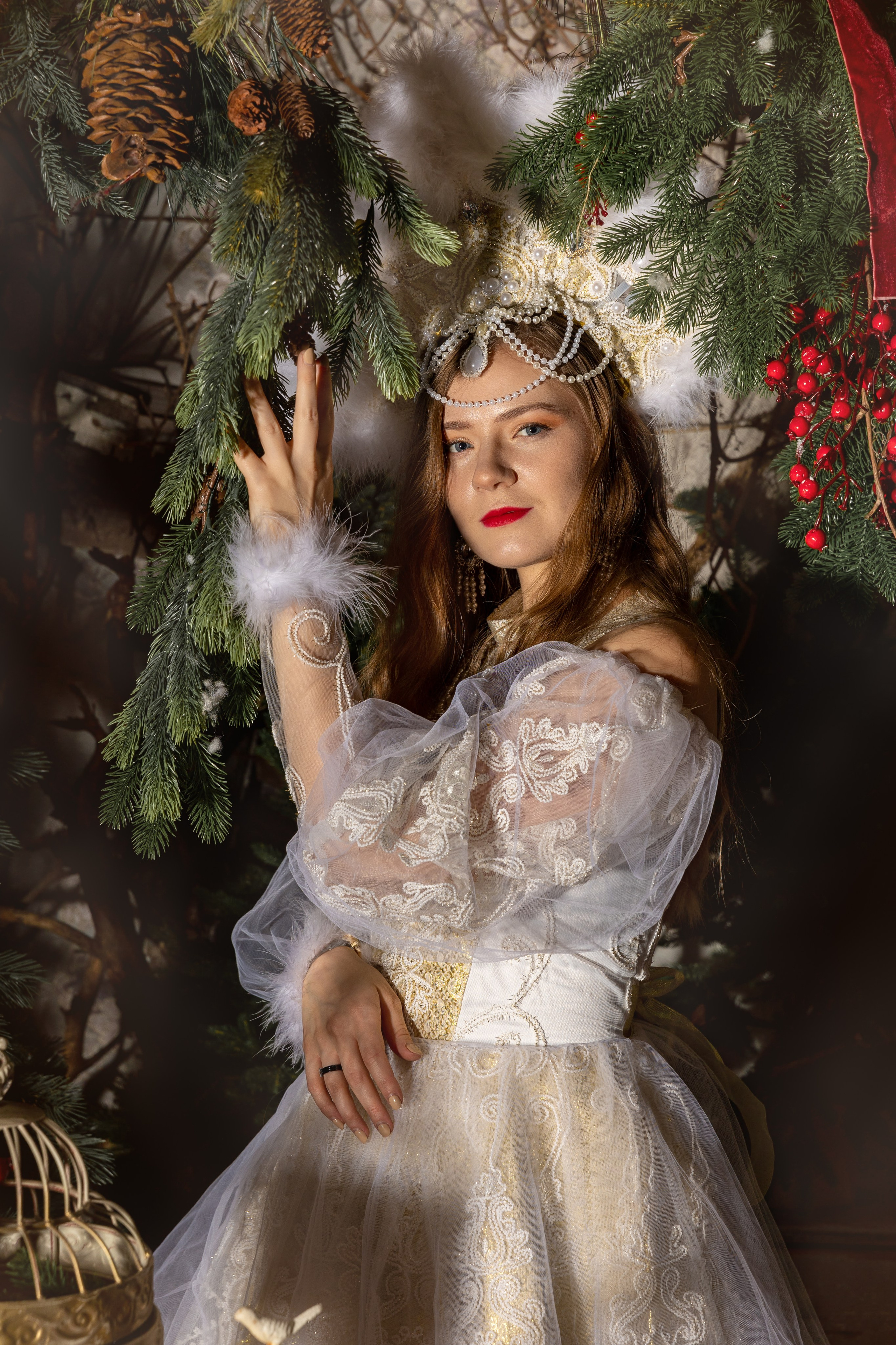 Фотосессия в русском стиле «Зимушка»