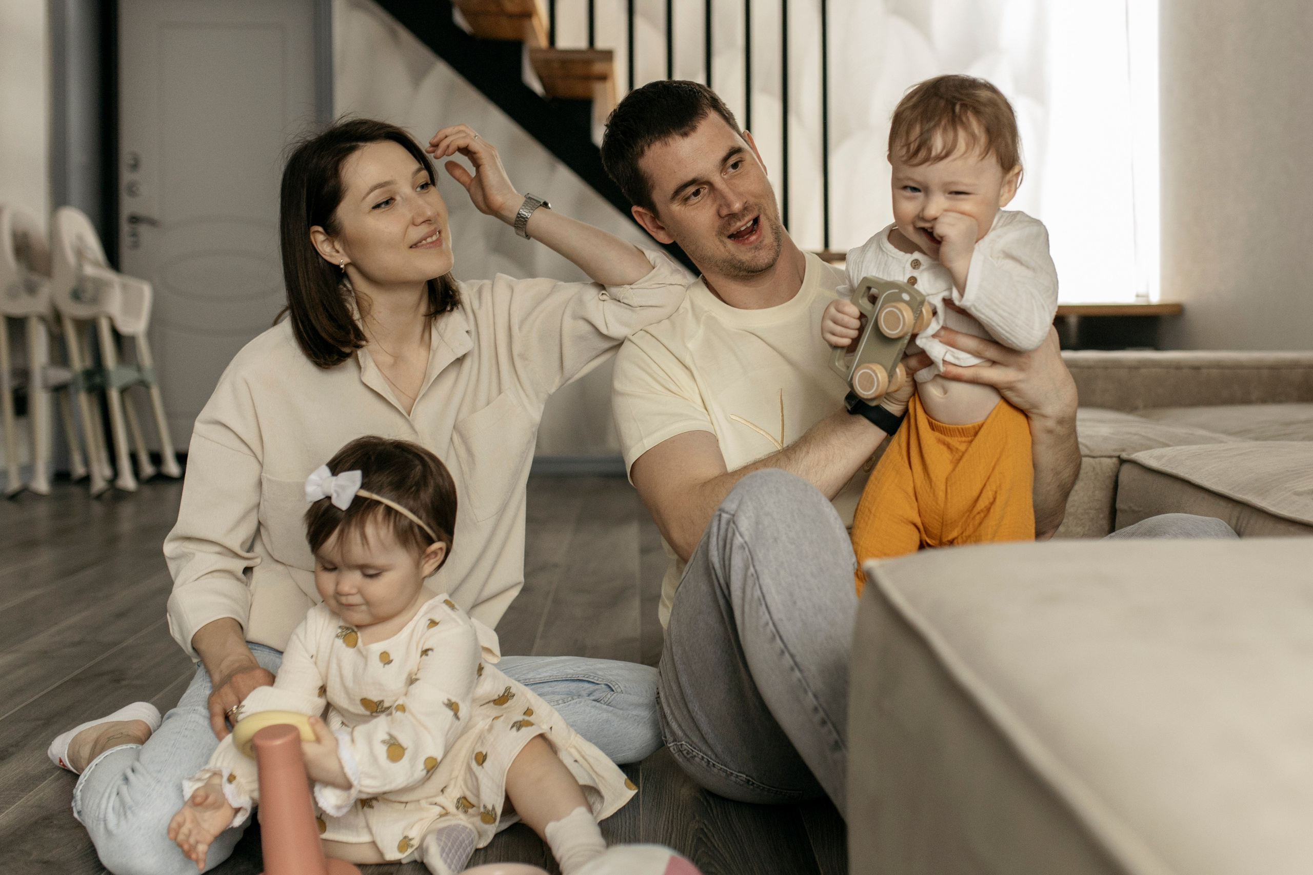 Домашняя семейная фотосессия. Семейный и детский фотограф в Рязани Васюгова Мария