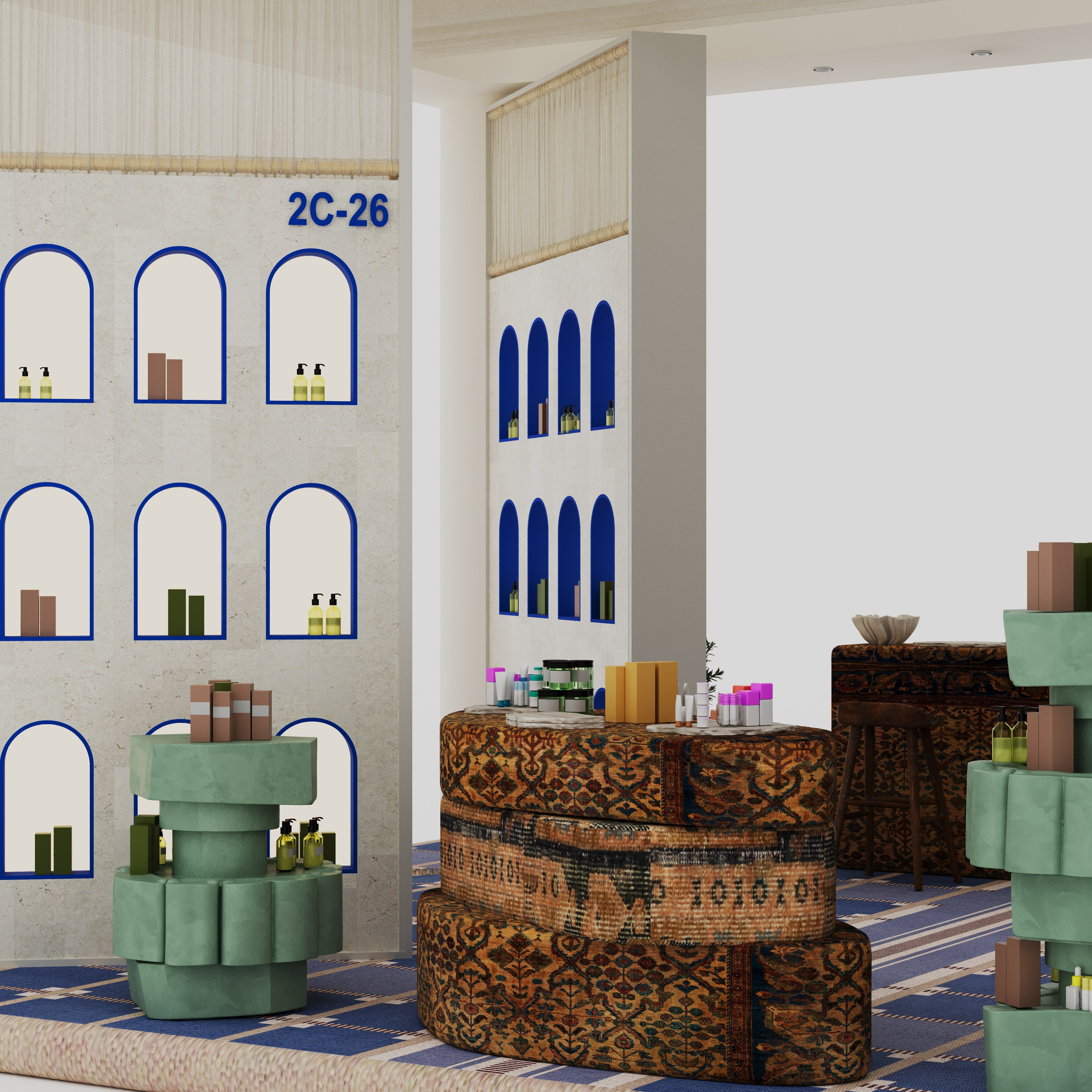 Стенд Dubai BeautyWorld. Дизайнер интерьера в Москве Екатерина Шаймердинова