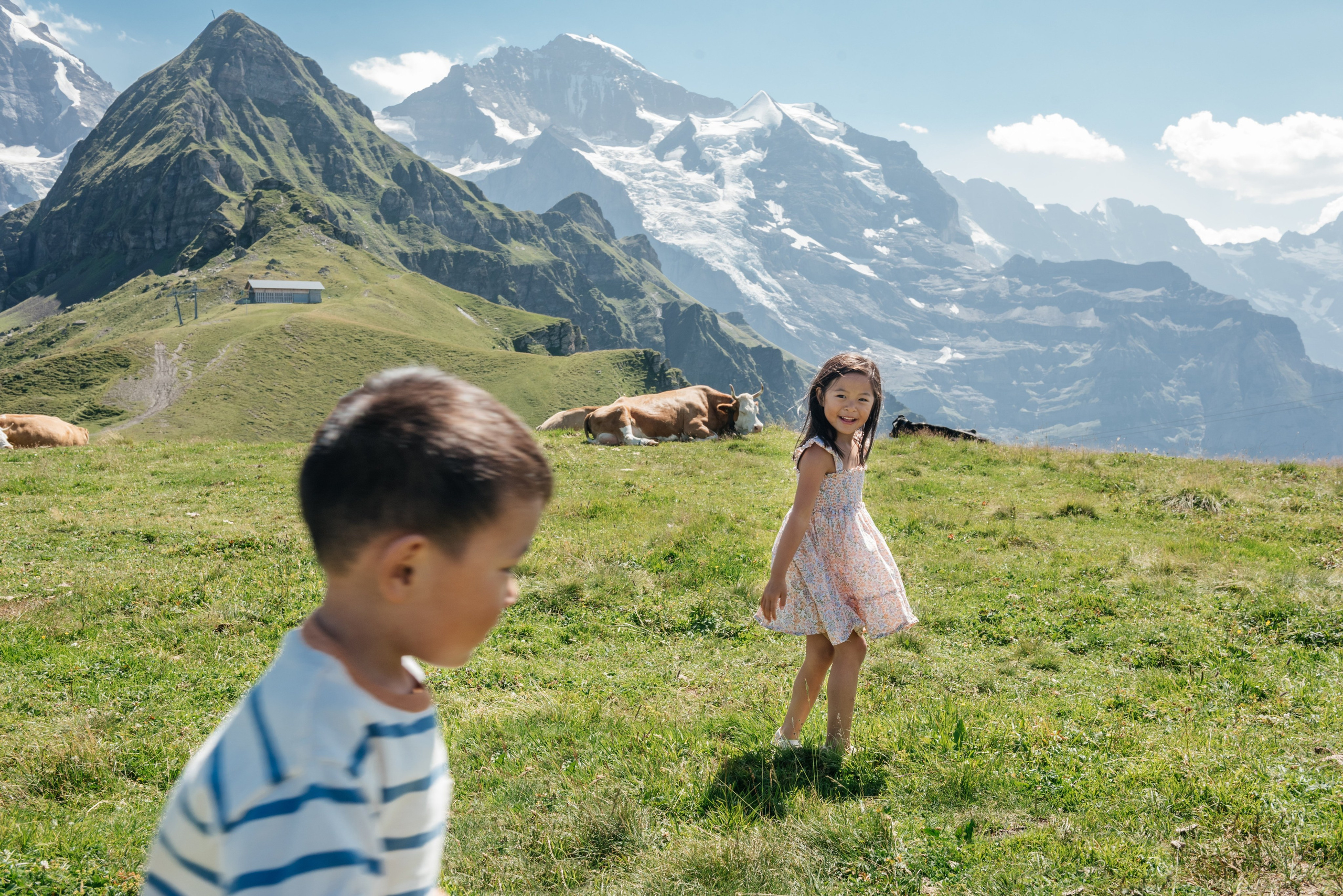 Dorothy, Richard, Zoe and Liam (Mannlichen). Photographer in Interlaken area