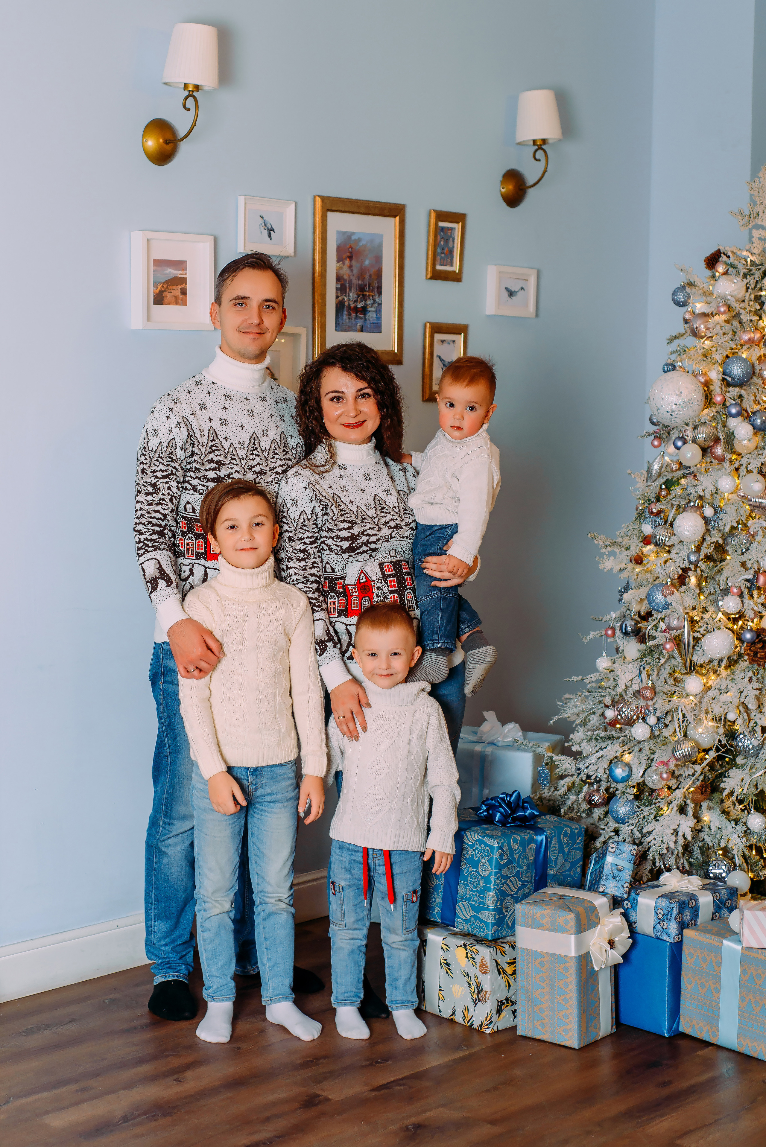 Наталия с семьей. Детский и семейный фотограф Эльмира Веселова