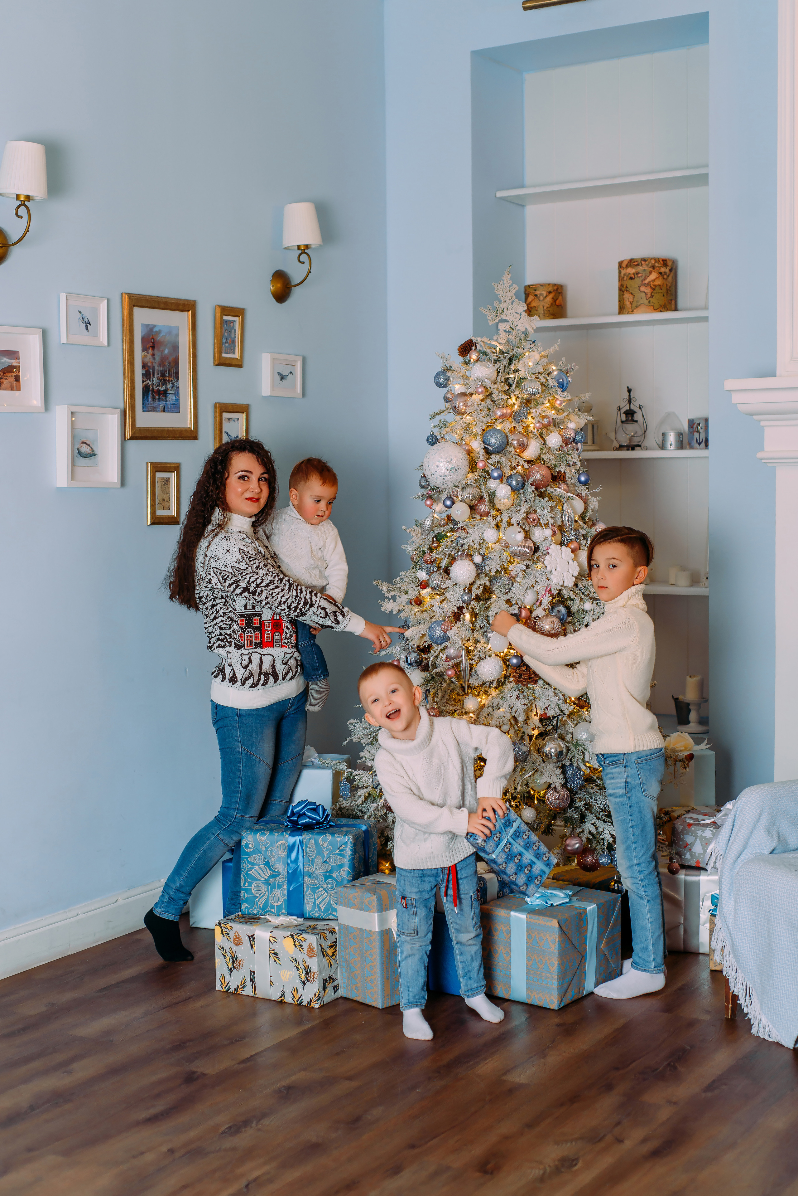Наталия с семьей. Детский и семейный фотограф Эльмира Веселова