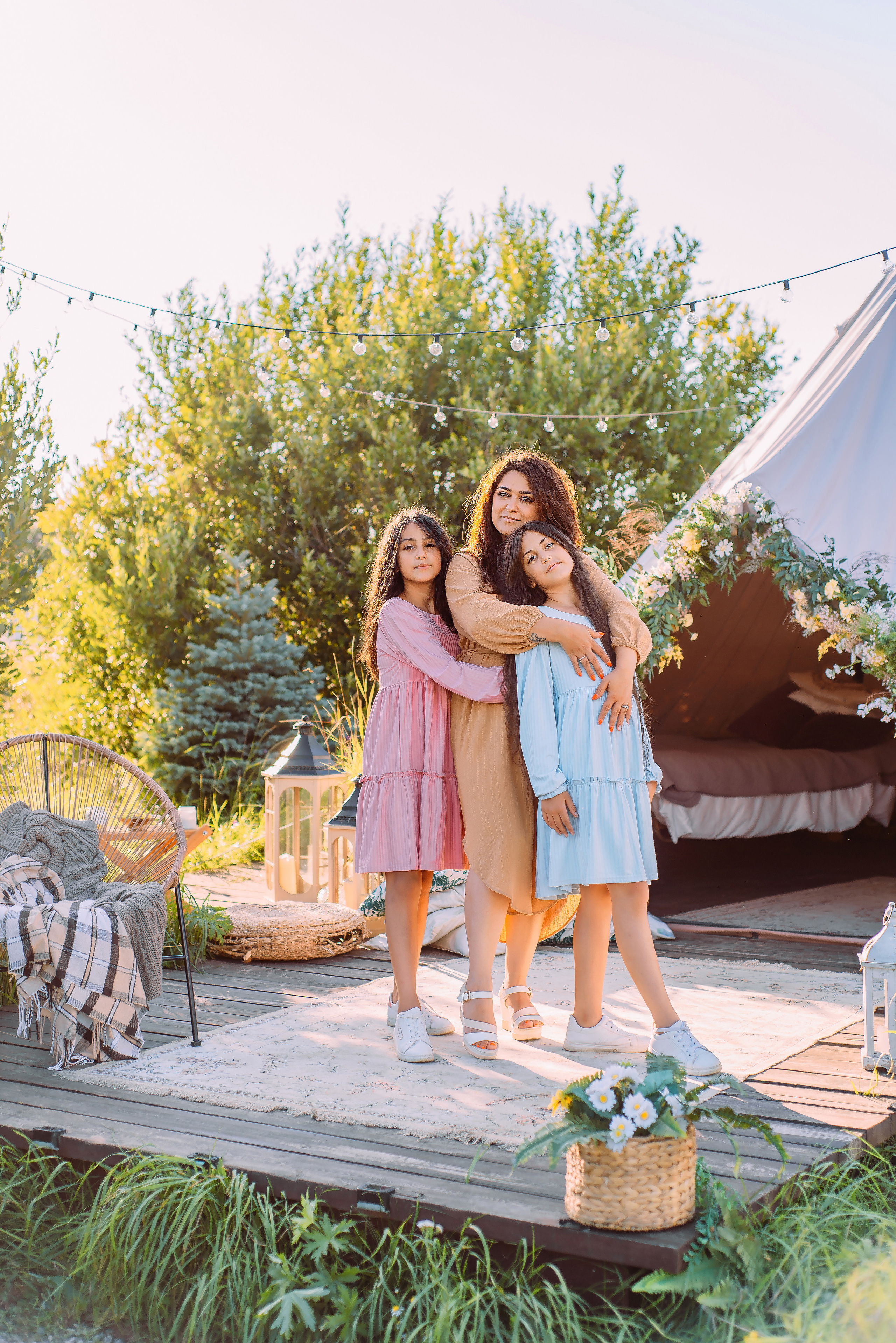 Араксия с дочками. Детский и семейный фотограф Эльмира Веселова