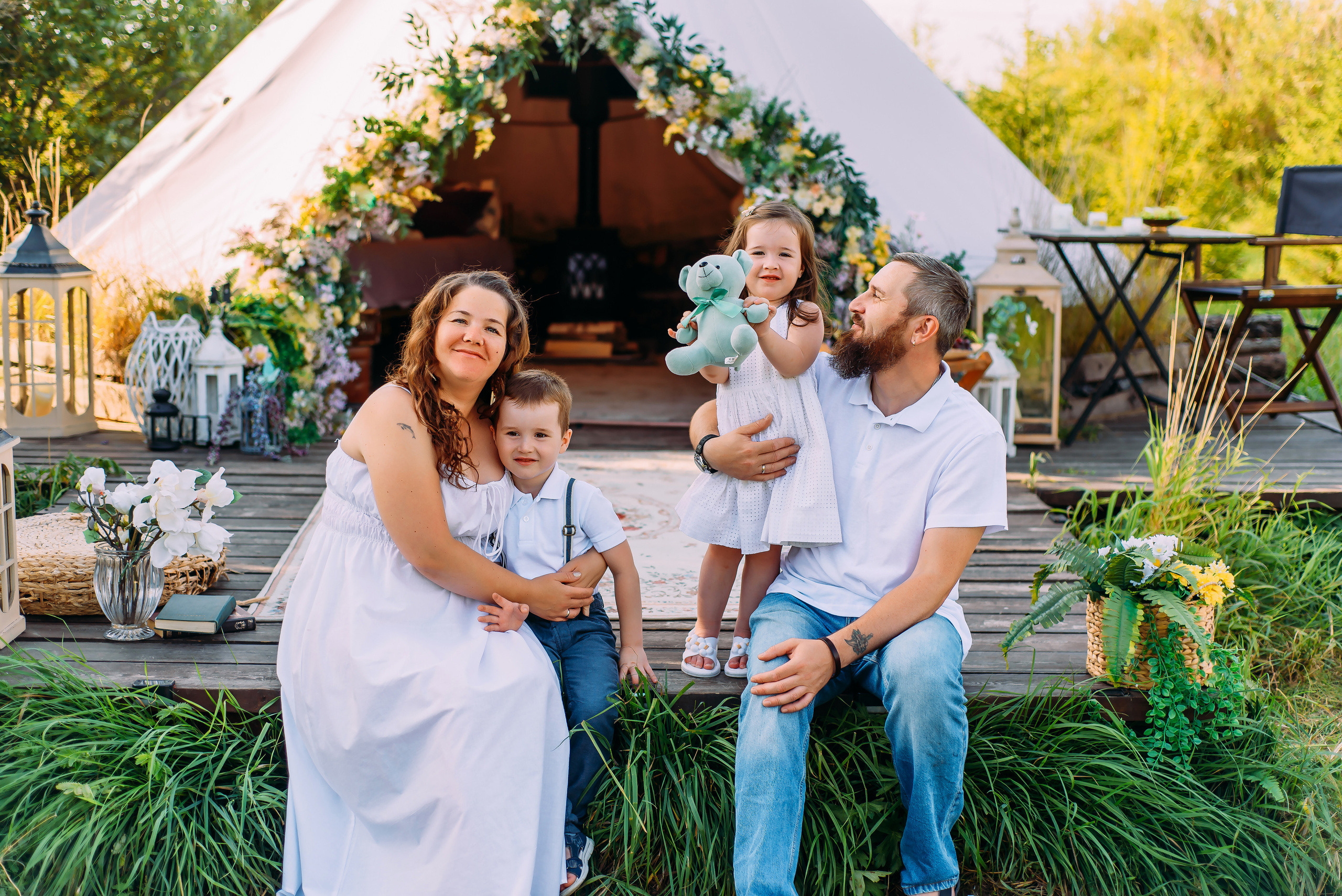 Олеся с семьей. Детский и семейный фотограф Эльмира Веселова