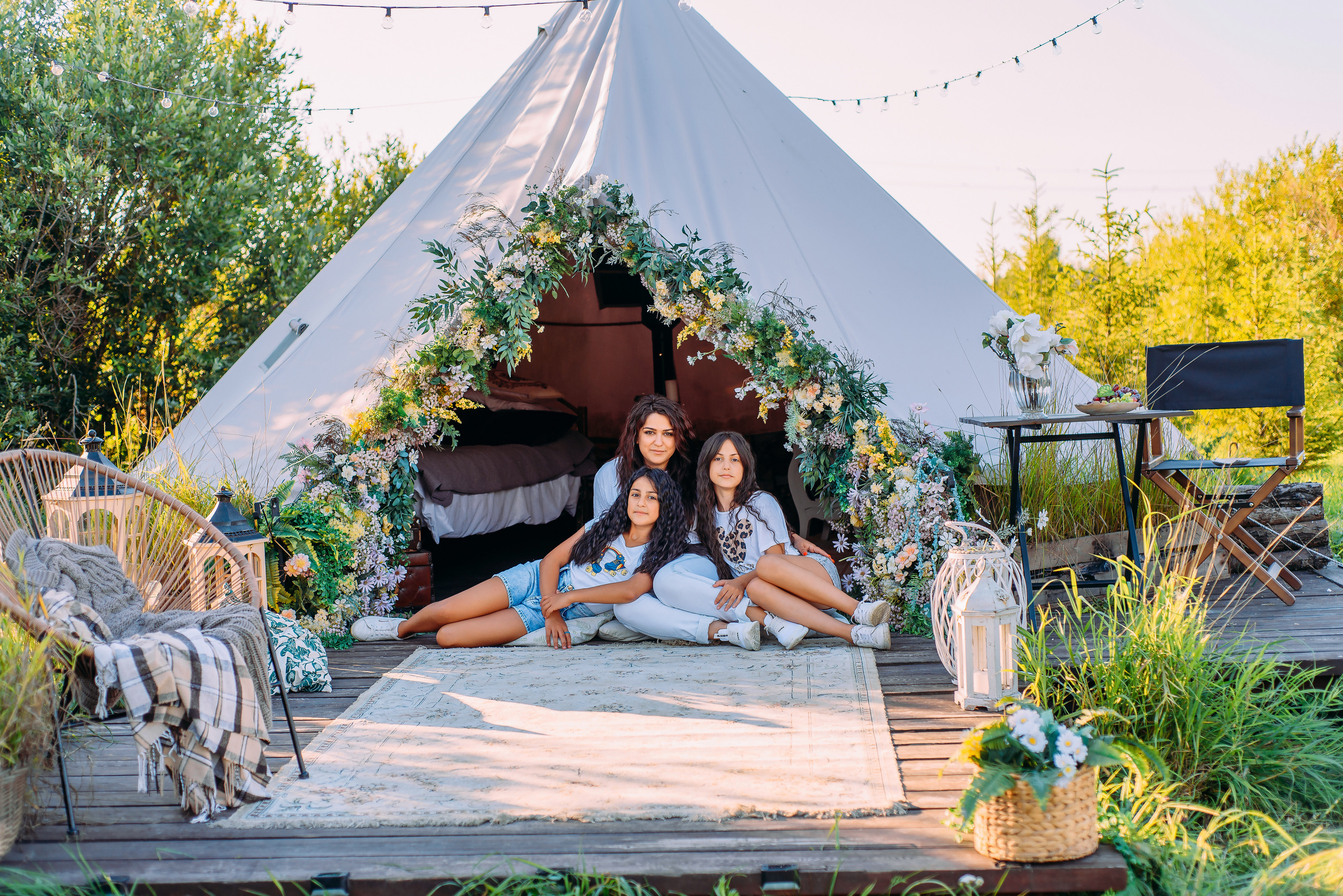 Араксия с дочками. Детский и семейный фотограф Эльмира Веселова