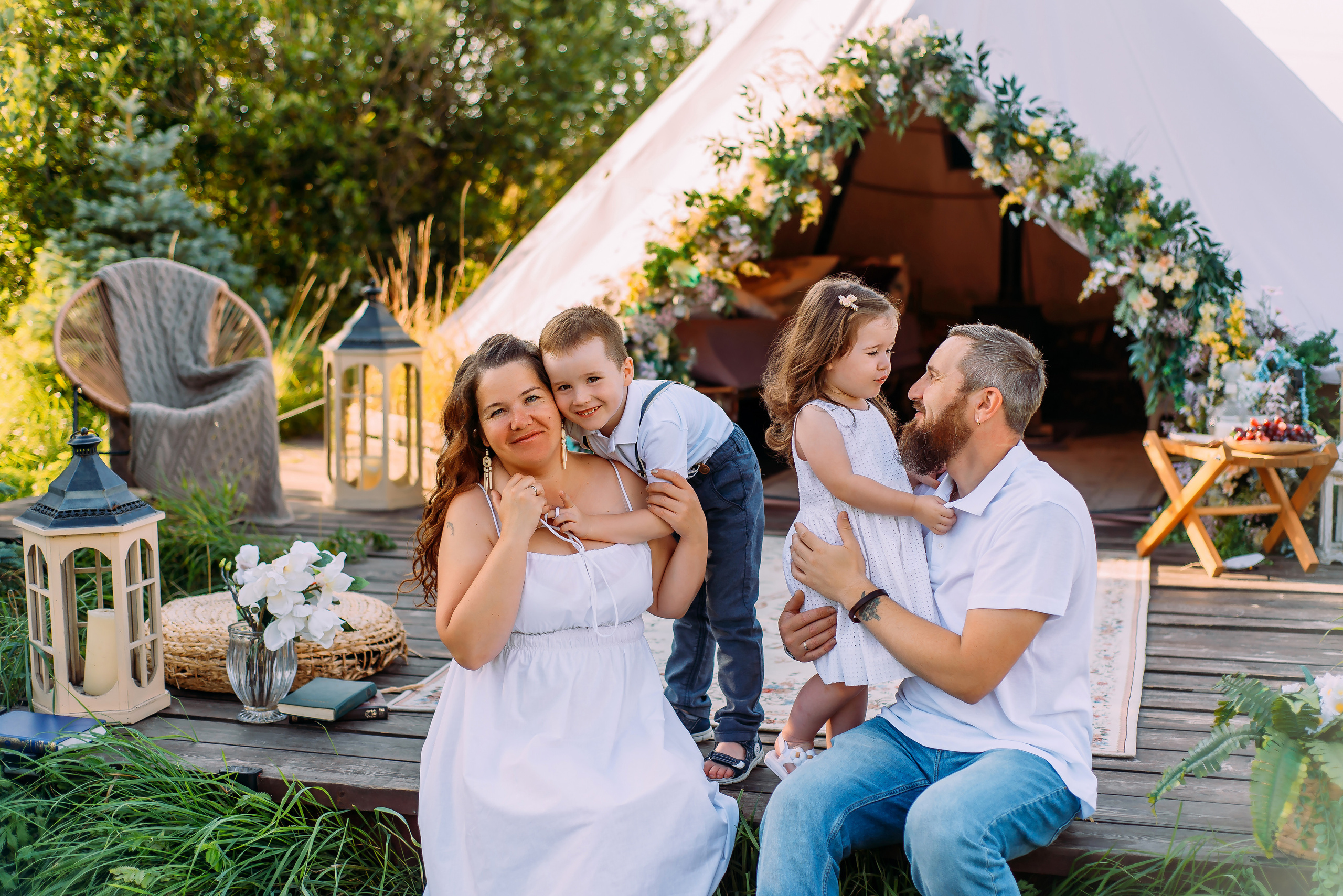Олеся с семьей. Детский и семейный фотограф Эльмира Веселова