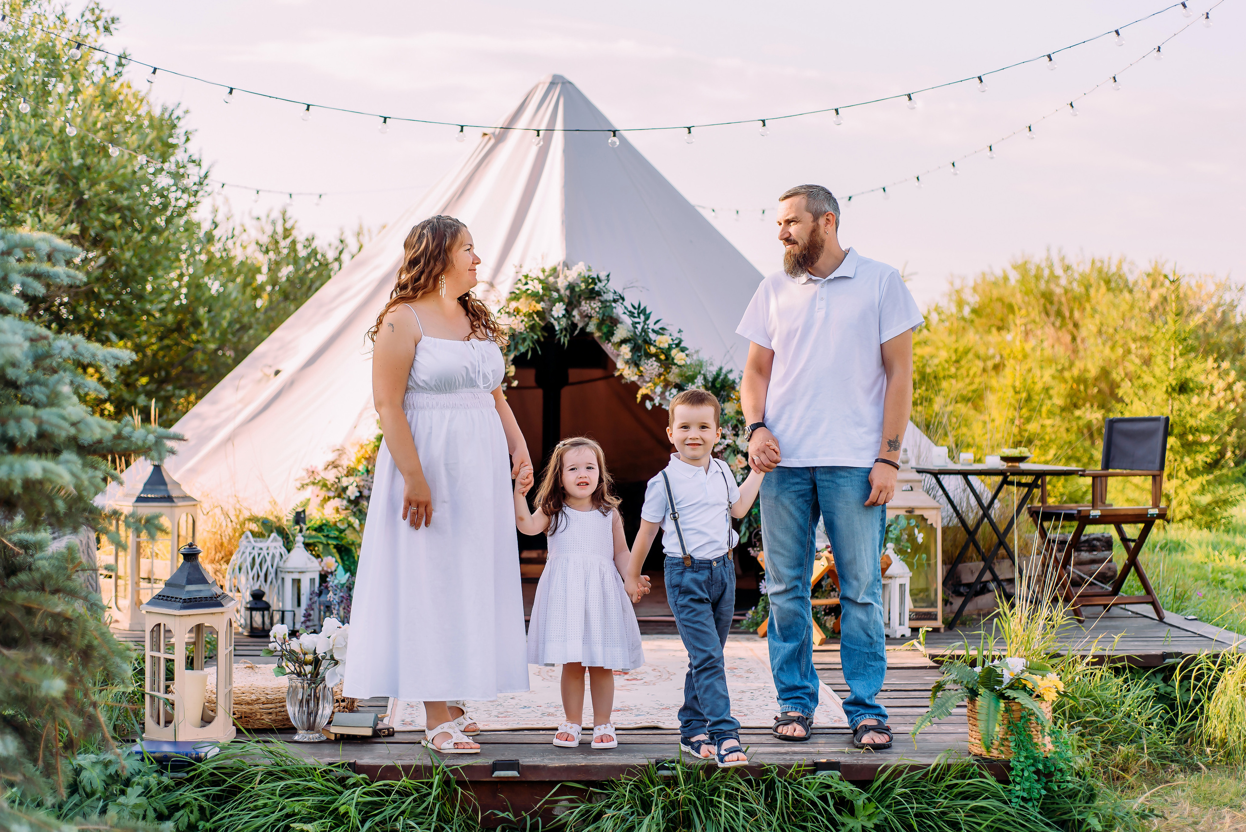 Олеся с семьей. Детский и семейный фотограф Эльмира Веселова