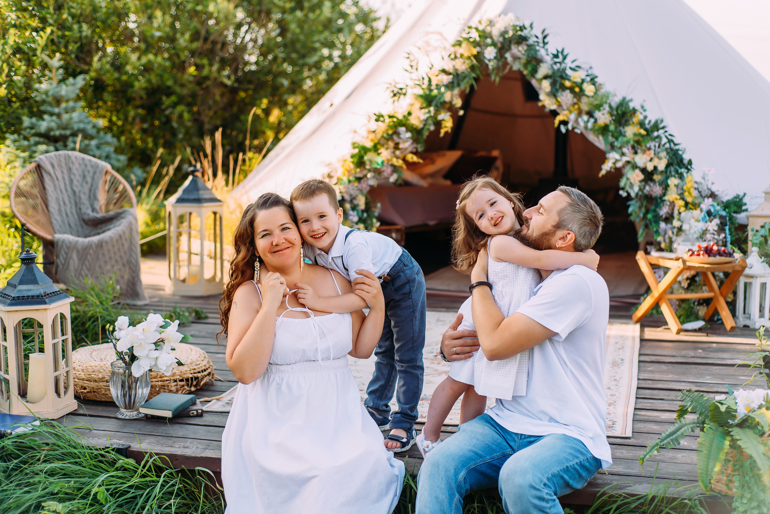 Олеся с семьей. Детский и семейный фотограф Эльмира Веселова