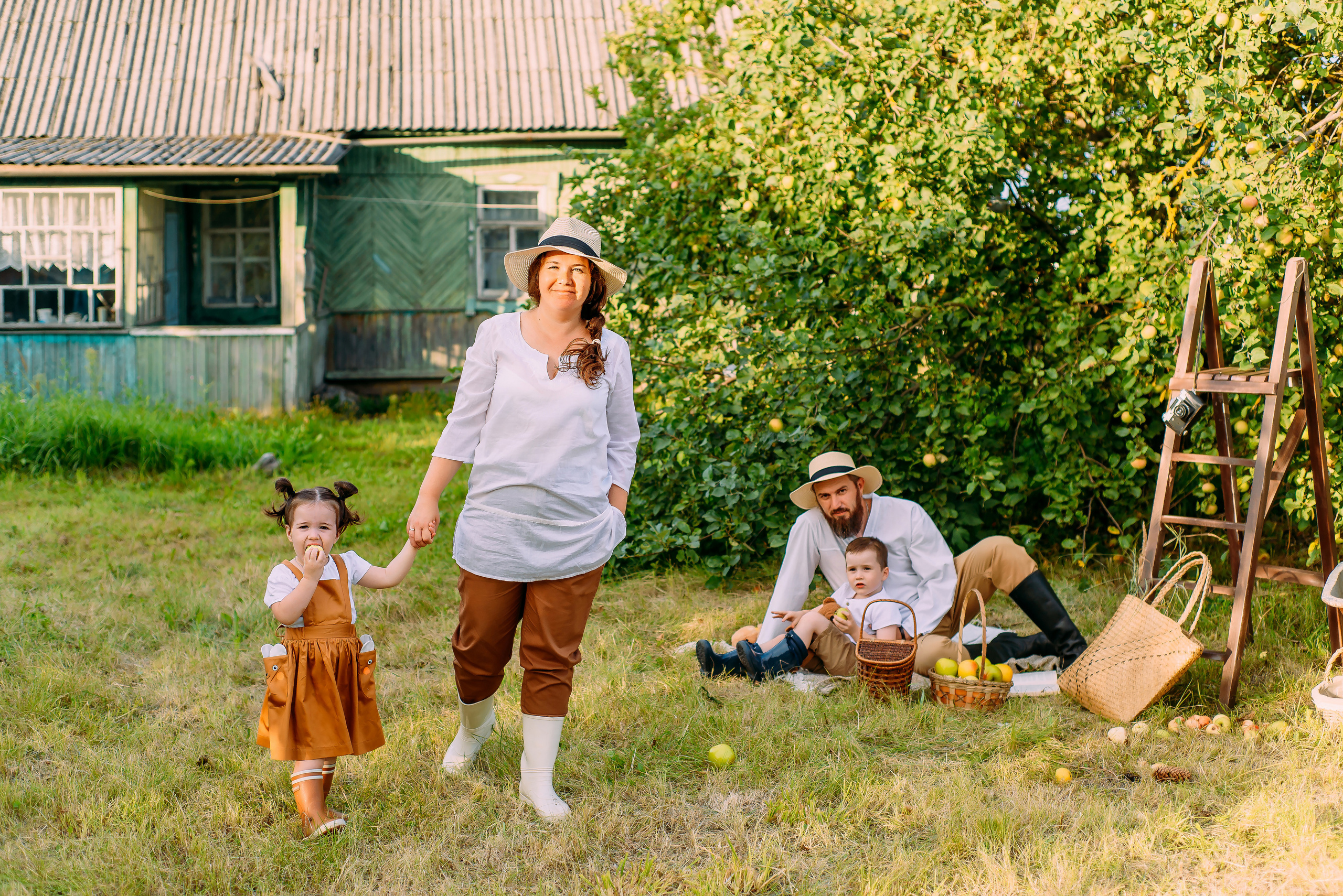 Олеся с семьей. Детский и семейный фотограф Эльмира Веселова