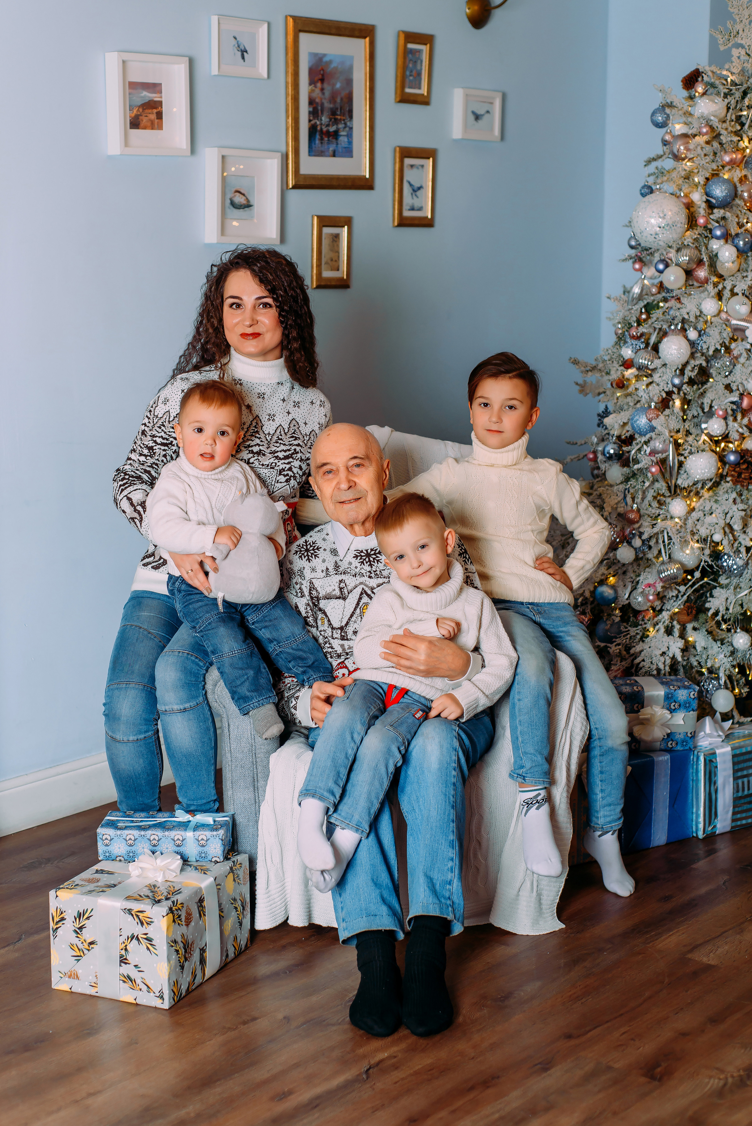 Наталия с семьей. Детский и семейный фотограф Эльмира Веселова