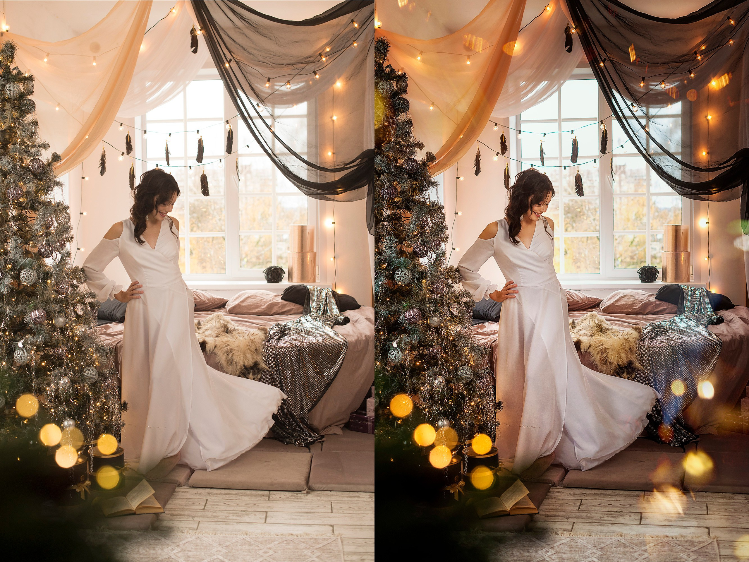 Ретушь фото до и после. Женский фотограф Крещение Венчание Москва Брянск