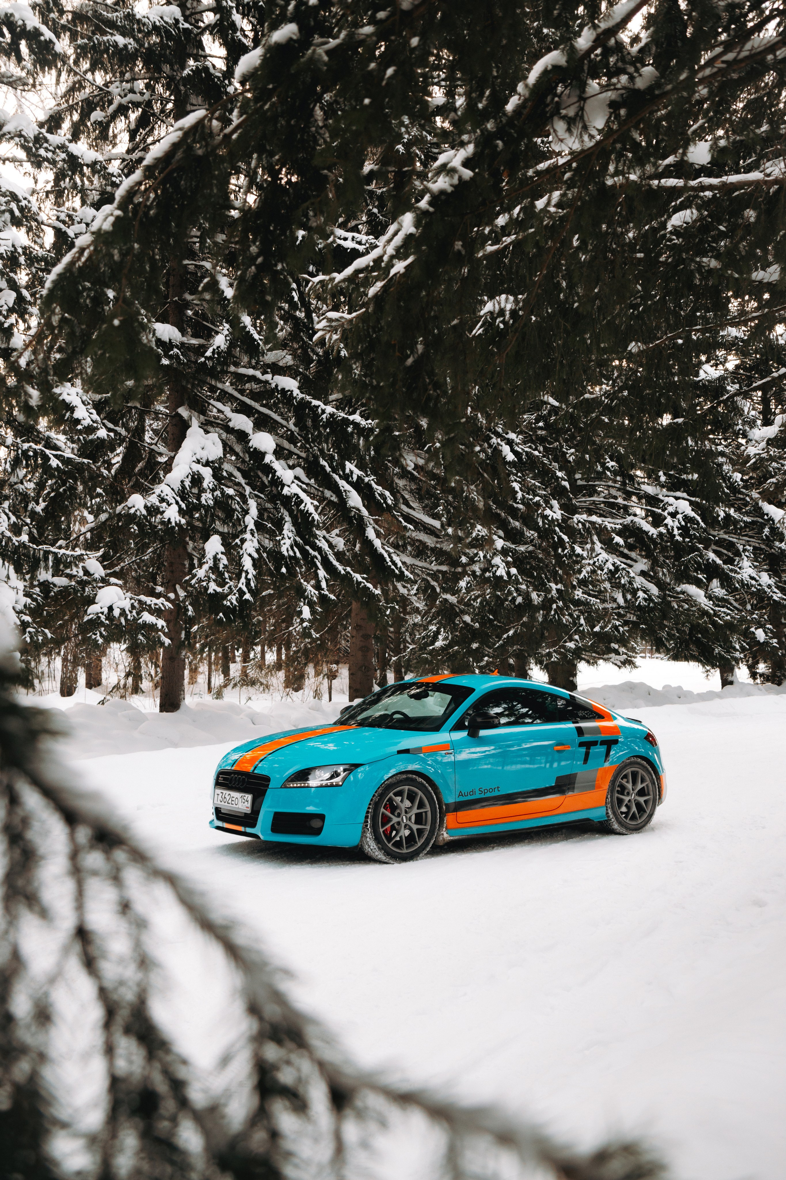 Audi TT shades of blue. Автомобильный фотограф и видеограф в Новосибирске|Александра Косухина