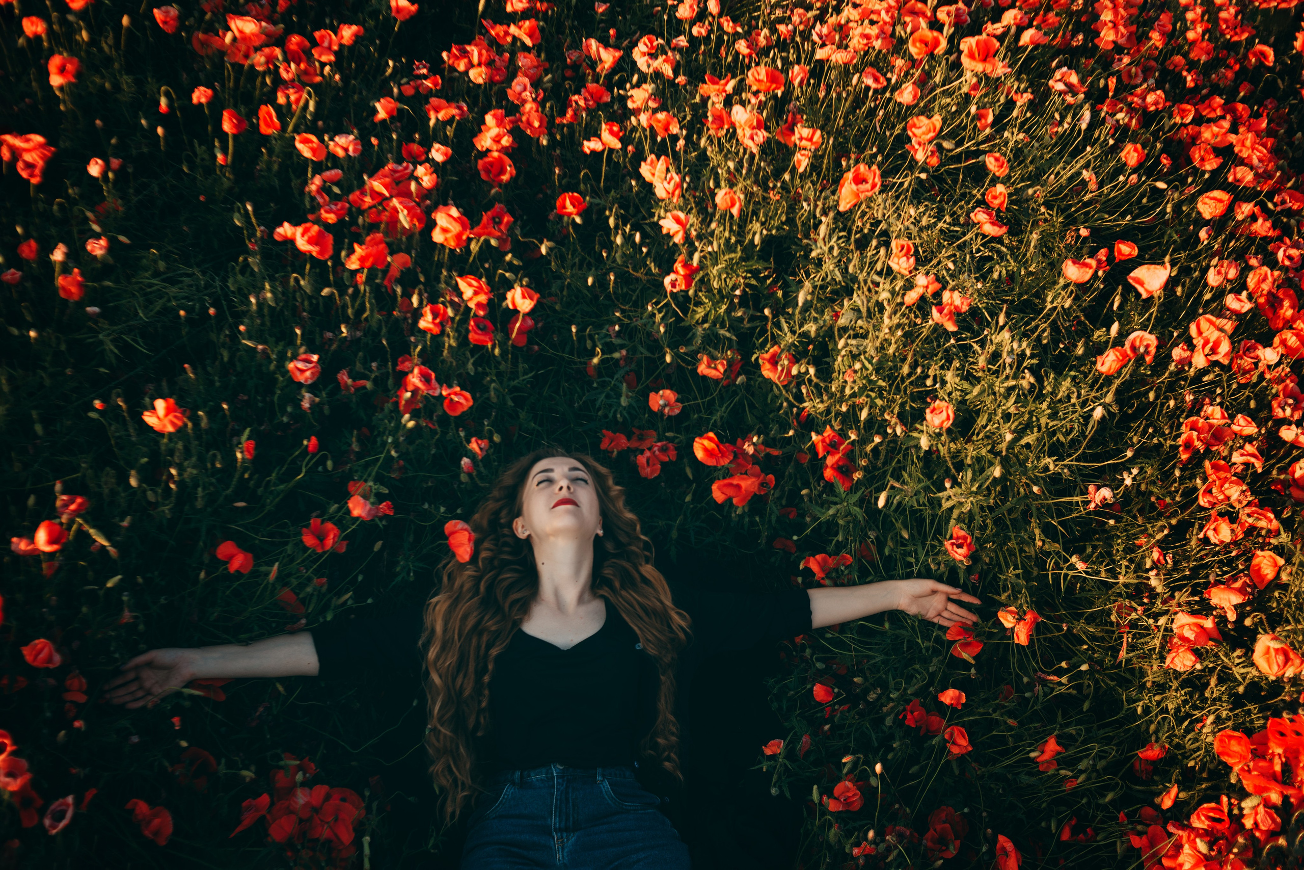 Фотосессия в маковом поле на закате. Свадебный и семейный фотограф в Краснодарском крае Мария Данилкина