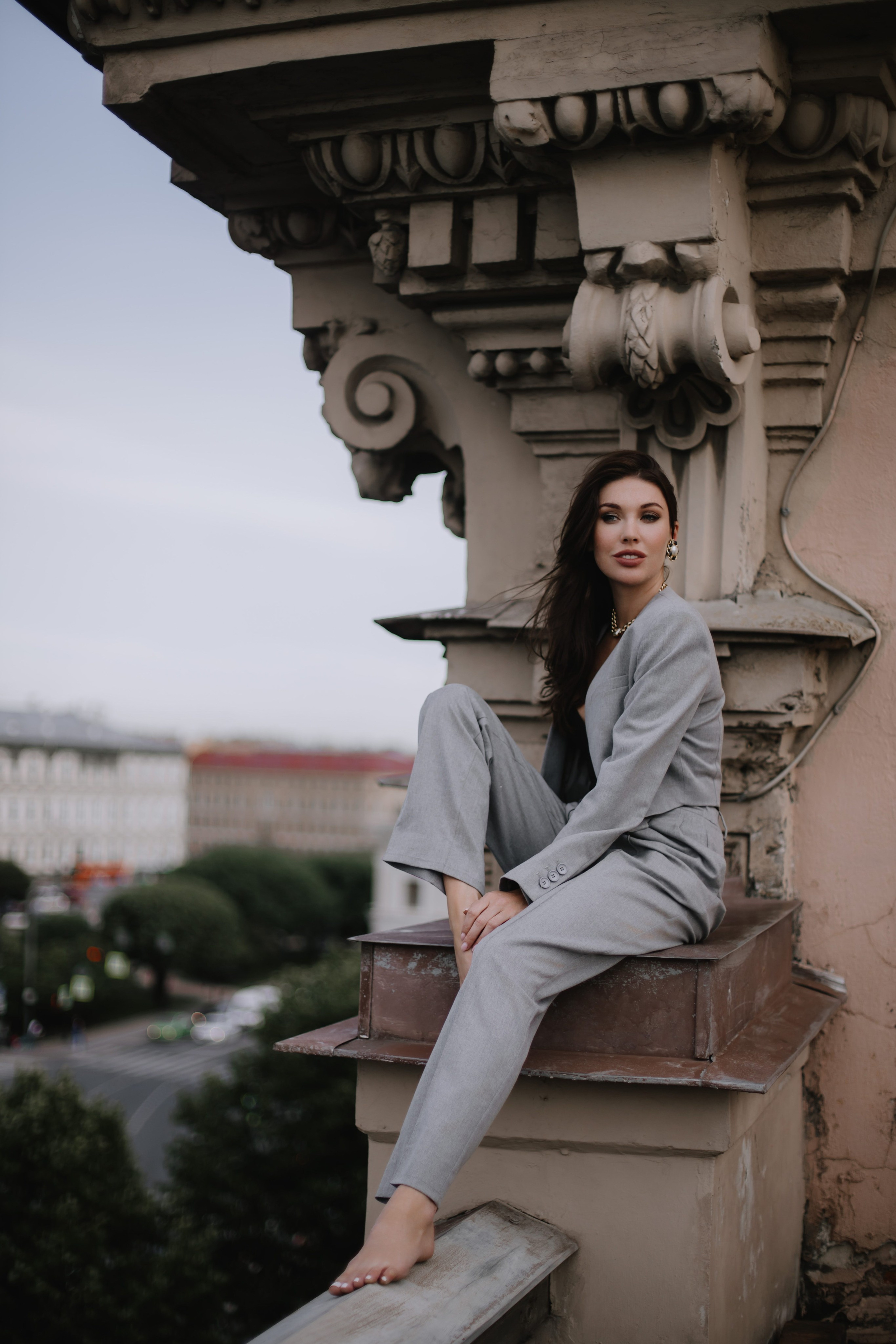 Вероника (съемка на крыше). Фотограф в Москве и Санкт-Петербурге Дарина