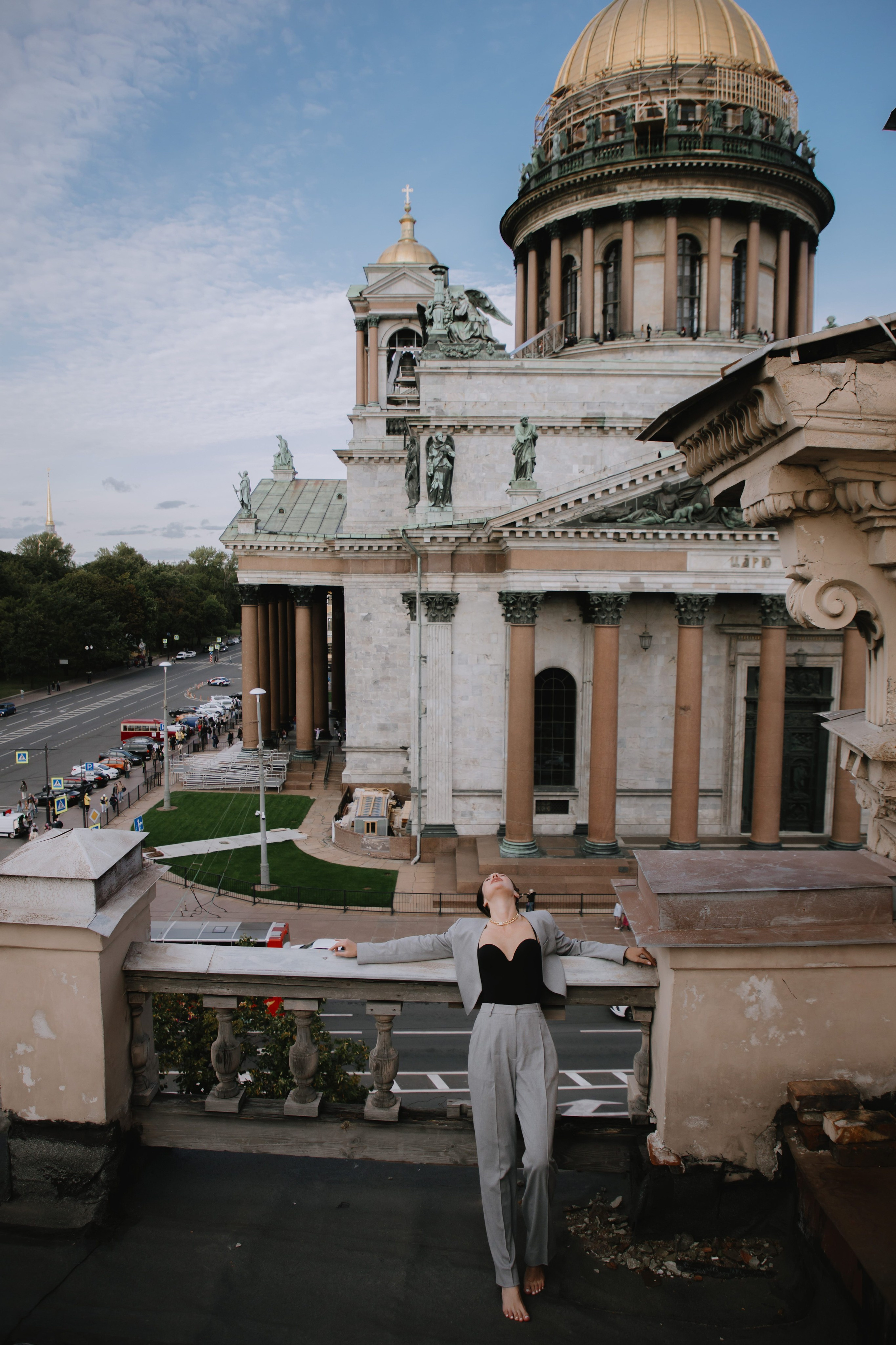 Вероника (съемка на крыше). Фотограф в Москве и Санкт-Петербурге Дарина