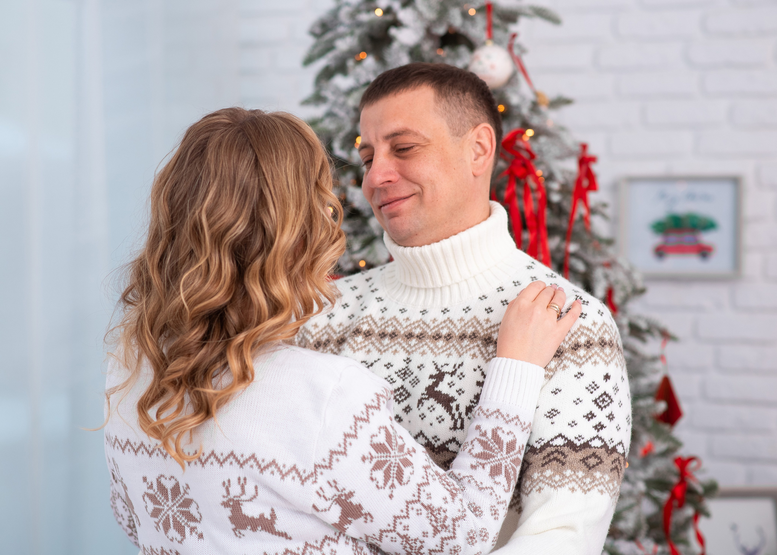 Новогодняя семья Натальи. Семейный фотограф на выписку из роддома и крещение Минск Настя Гришук