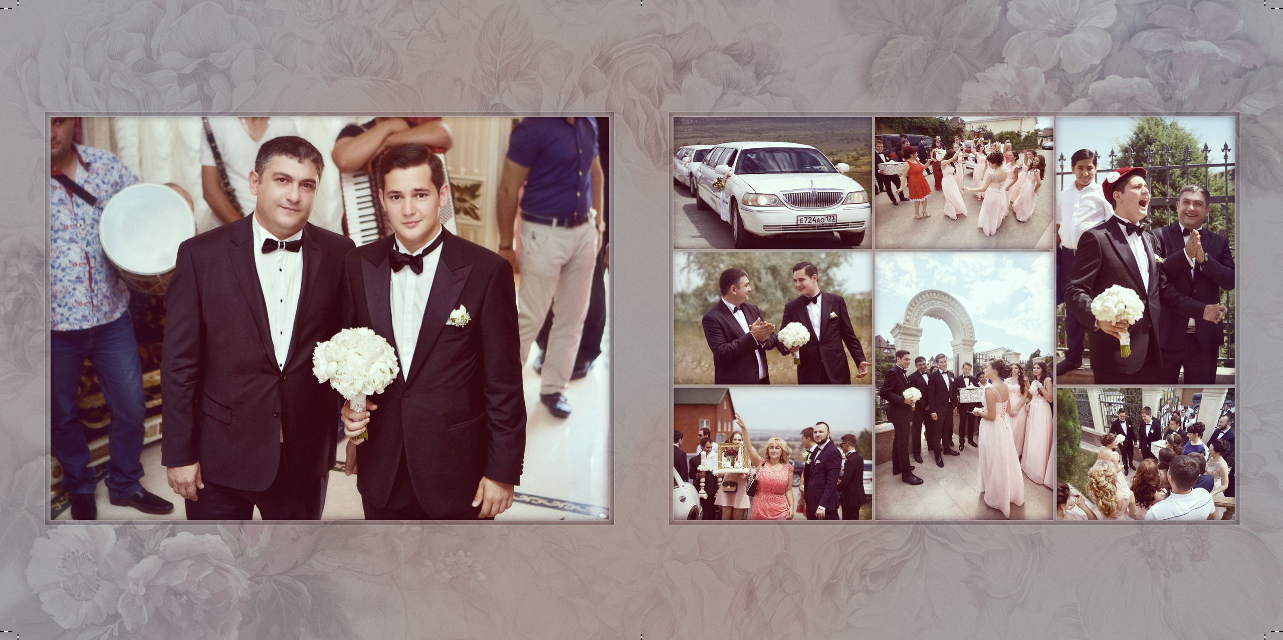 Свадебная фотокнига. Фотограф Кирсанова Наталия. Фотохудожник Наталия Кирсанова