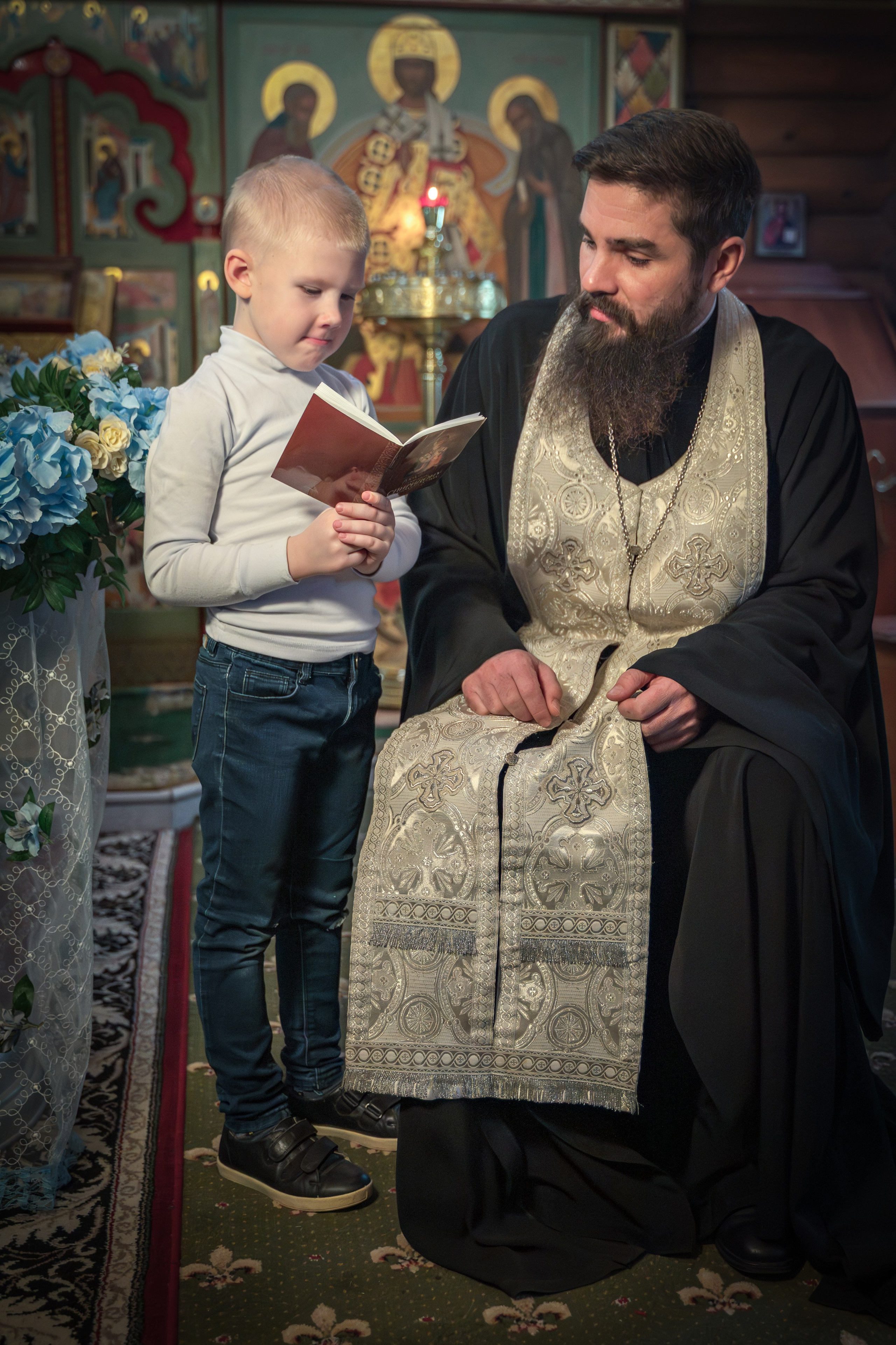 Крещение в Никольском храме д. Островцы