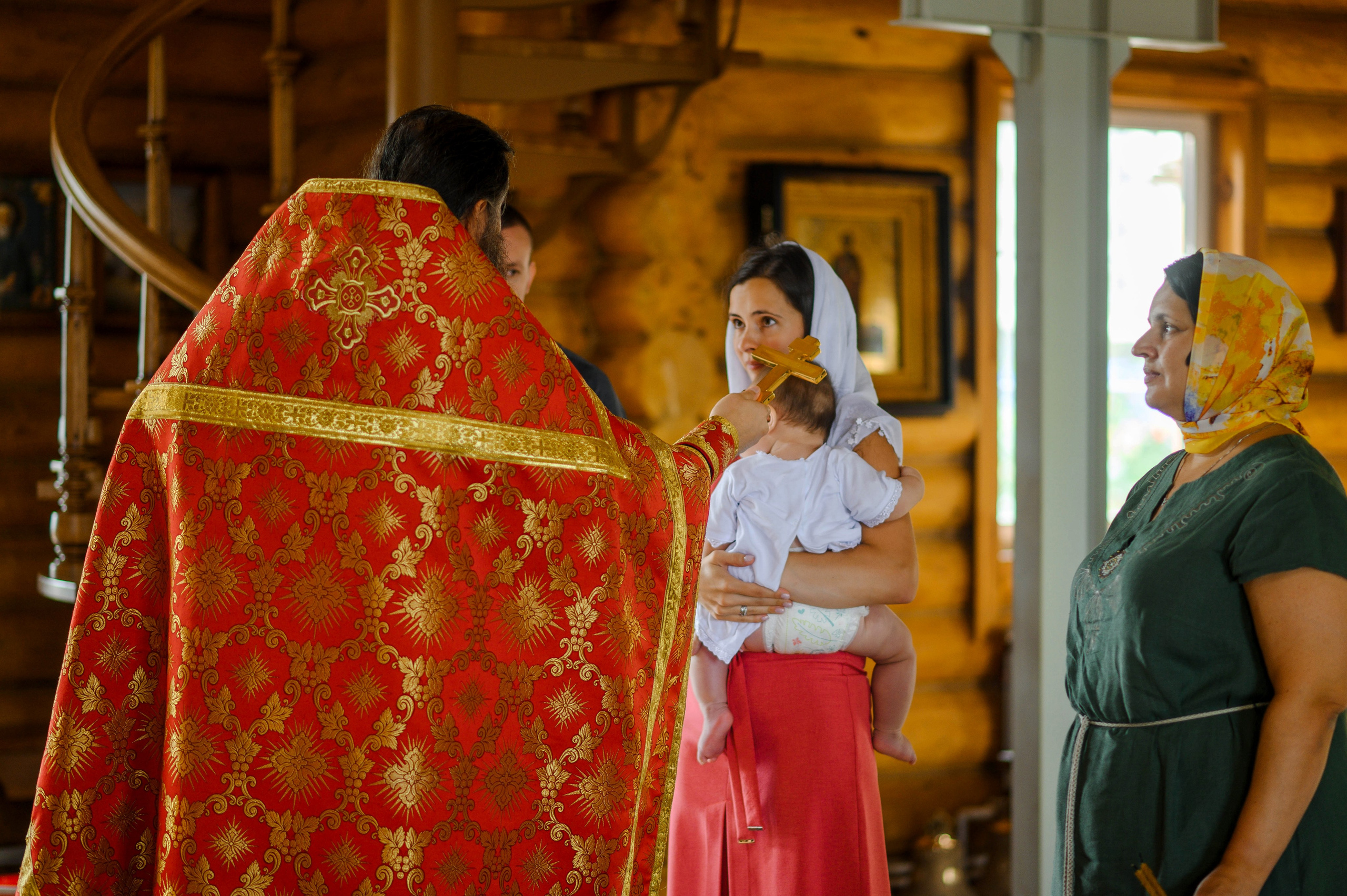 Крещение Олега. Храм святых мучеников Адриана и Наталии (дальнее Арбеково). Свадебный и семейный Фотограф в Пензе Татьяна Лапоногова