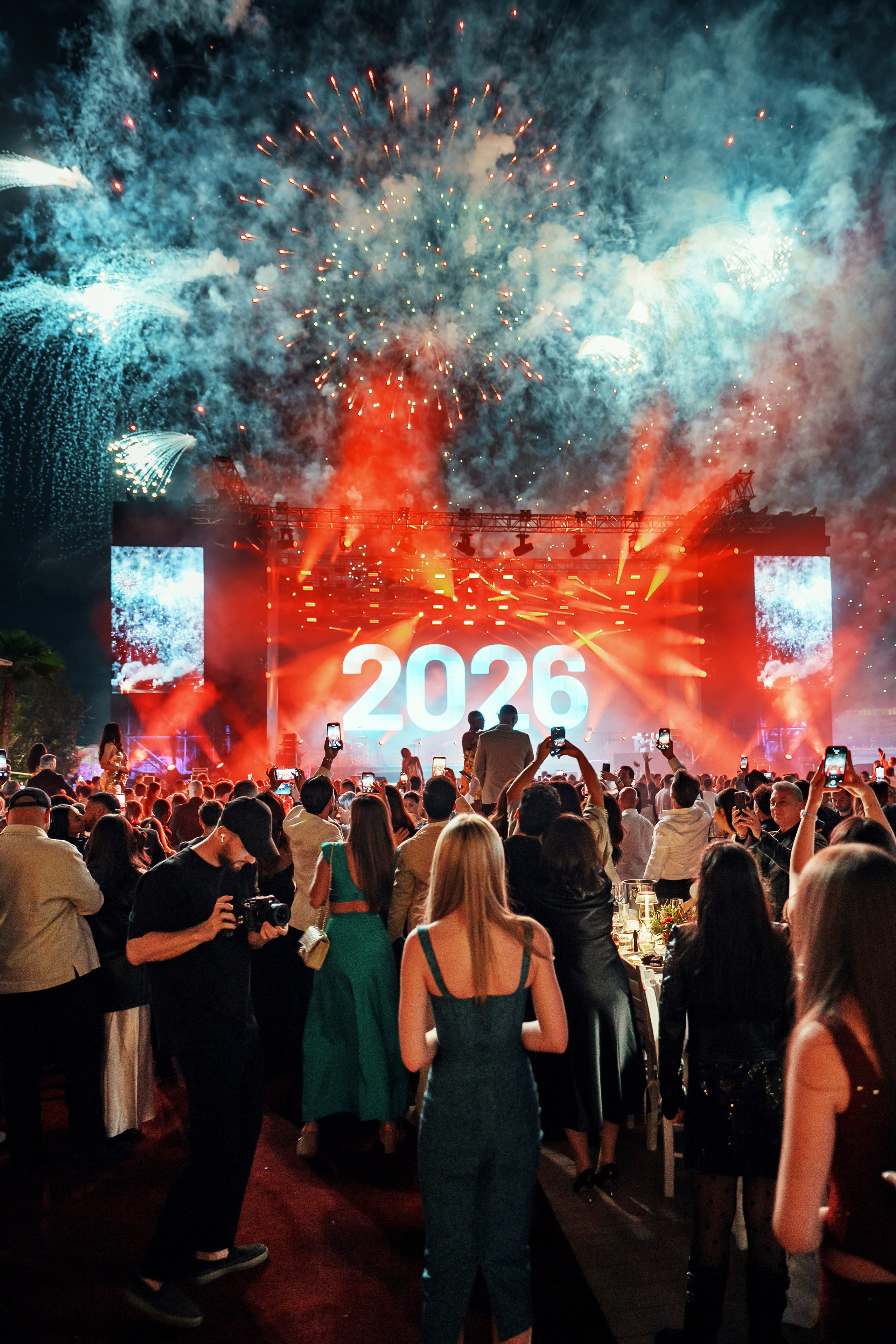 New Year Nammos 2026. Photographer Videographer Dubai