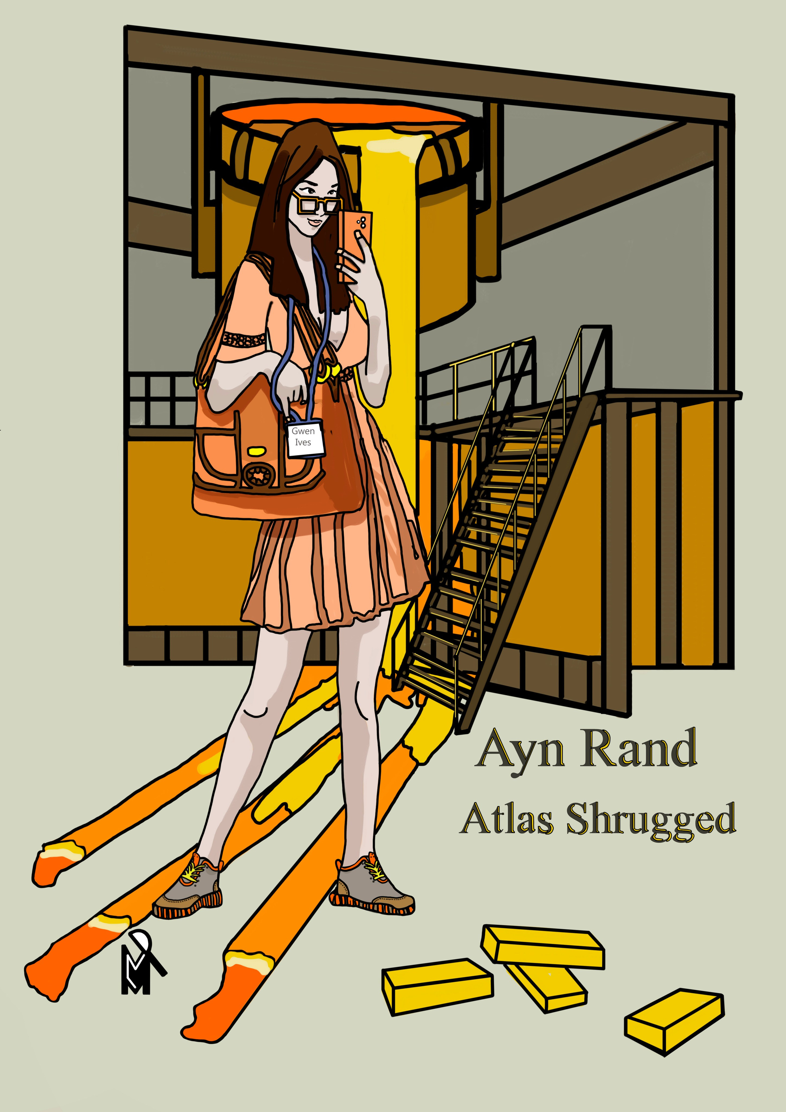 Айн Ренд. Атлант расправил плечи. Иллюстрация. Миничкин Павел.