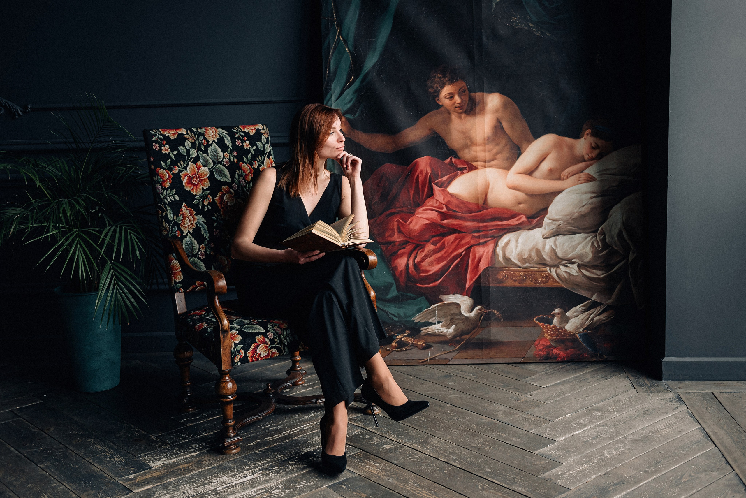 Женская фотосессия в фотостудии Nacked Sky. Портретный фотограф Москва Светлана Кашура