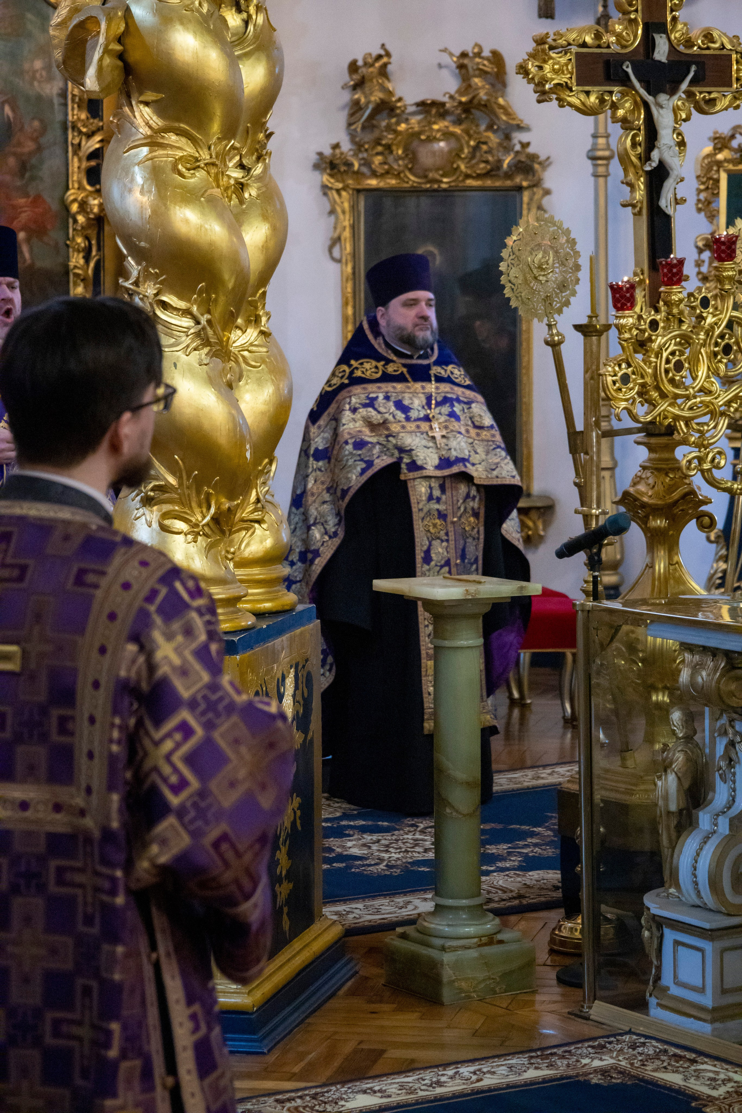 ВСЕНОЩНОЕ БДЕНИЕ С ЧИНОМ ИЗНЕСЕНИЯ ЧЕСТНОГО И ЖИВОТВОРЯЩЕГО КРЕСТА ГОСПОДНЯ. НИКОЛО-БОГОЯВЛЕНСКИЙ МОРСКОЙ СОБОР