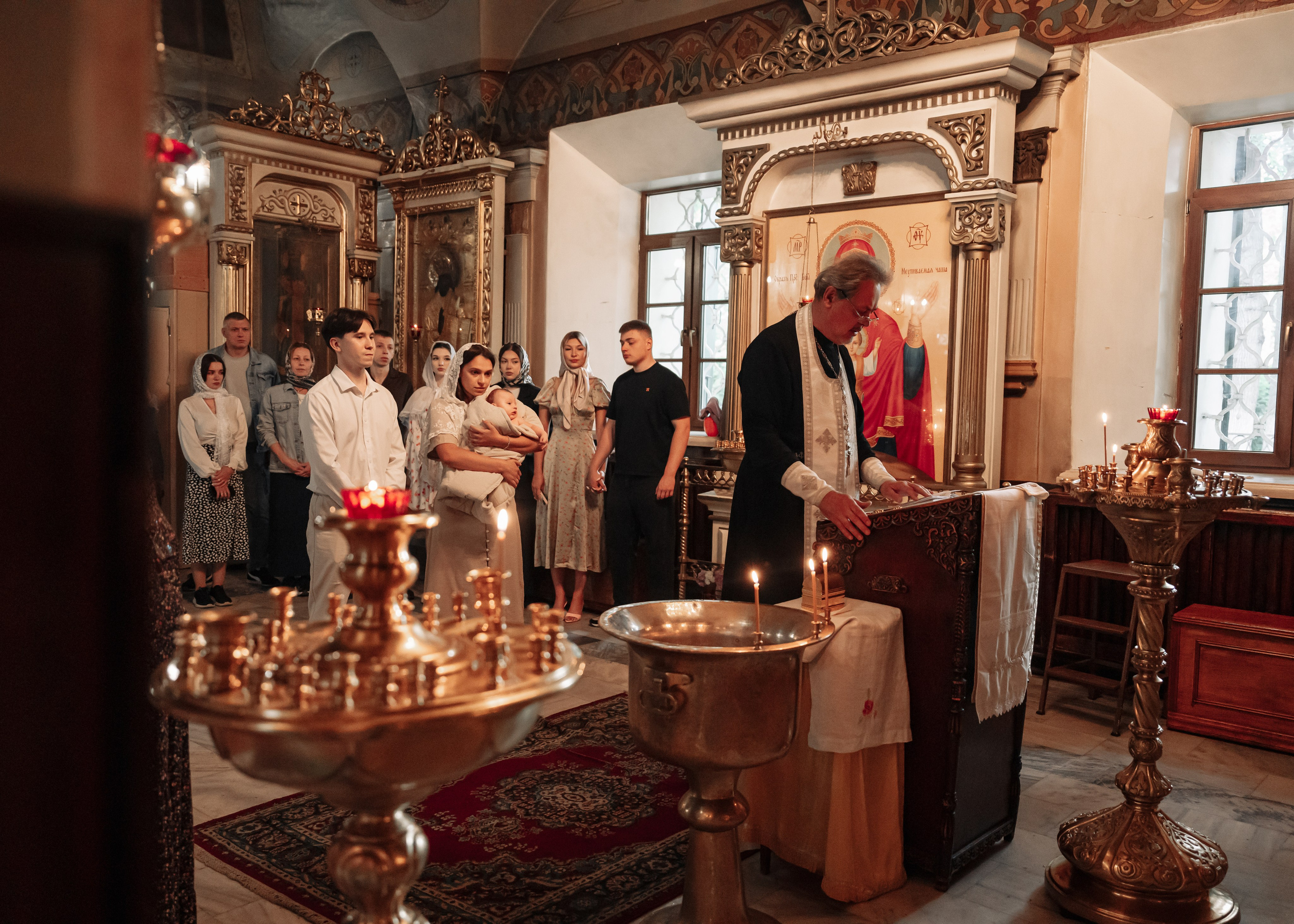 Таинство Крещения. Крамер Юлиана детский и семейный фотограф