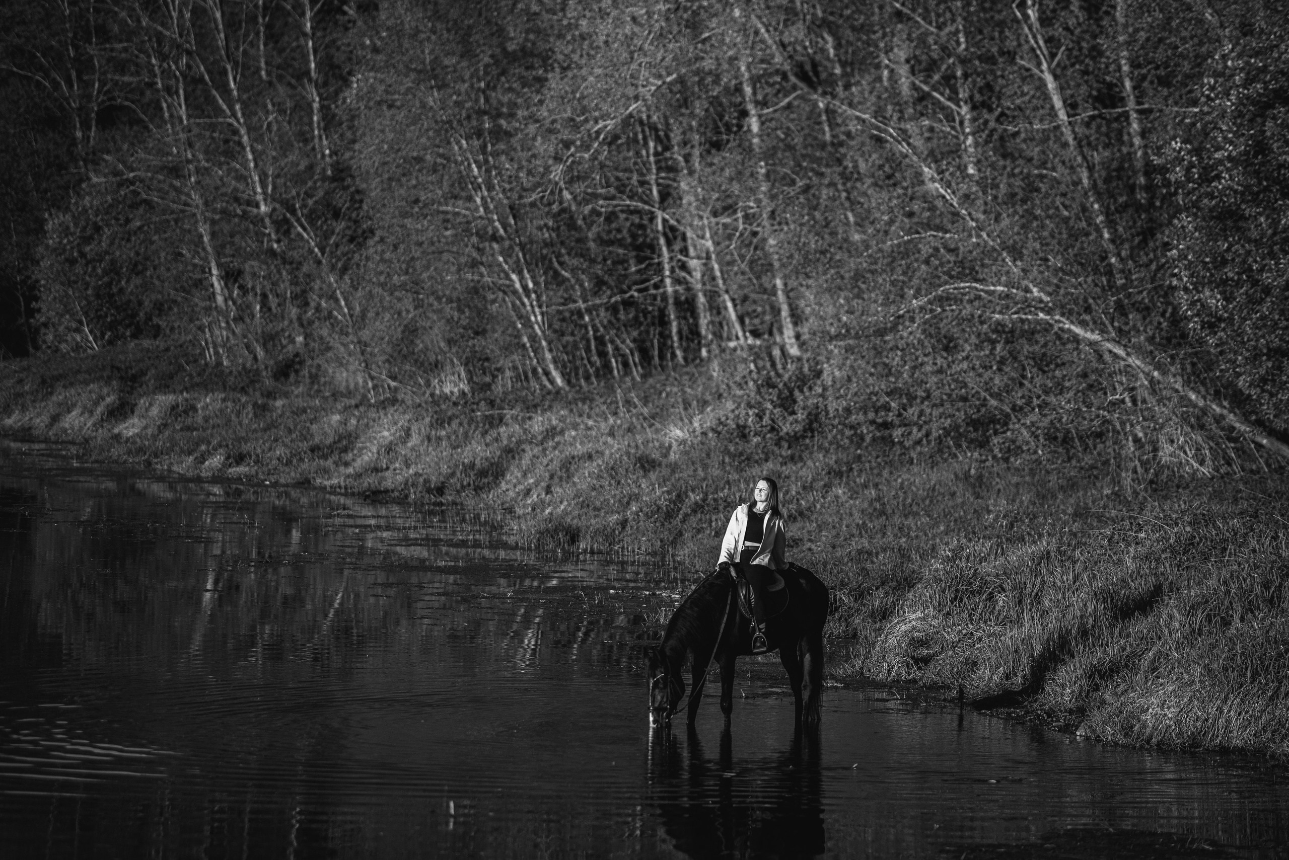 Серия с лошадью: Алина и Тархун (Москва, 2024). Анна Пушина, фотограф, Москва, Королев, Пушкино