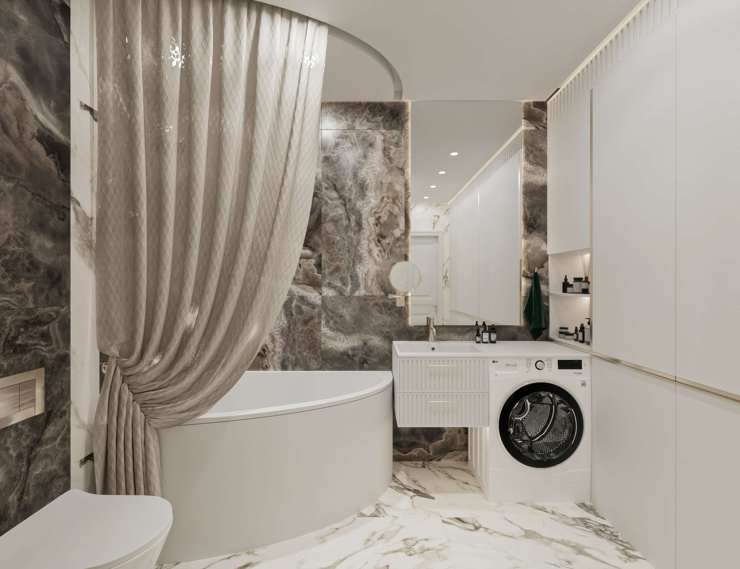 ЖК Менделеев. Площадь 80 кв. м. Дизайнер интерьера в Новосибирске_Елена Сергеева