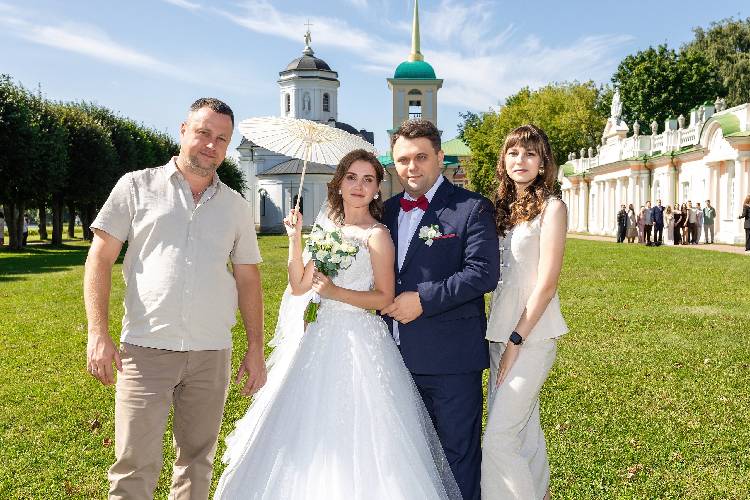 Свадебная фотосессия в парке Кусково. Фотограф в Железнодорожном и Балашихе