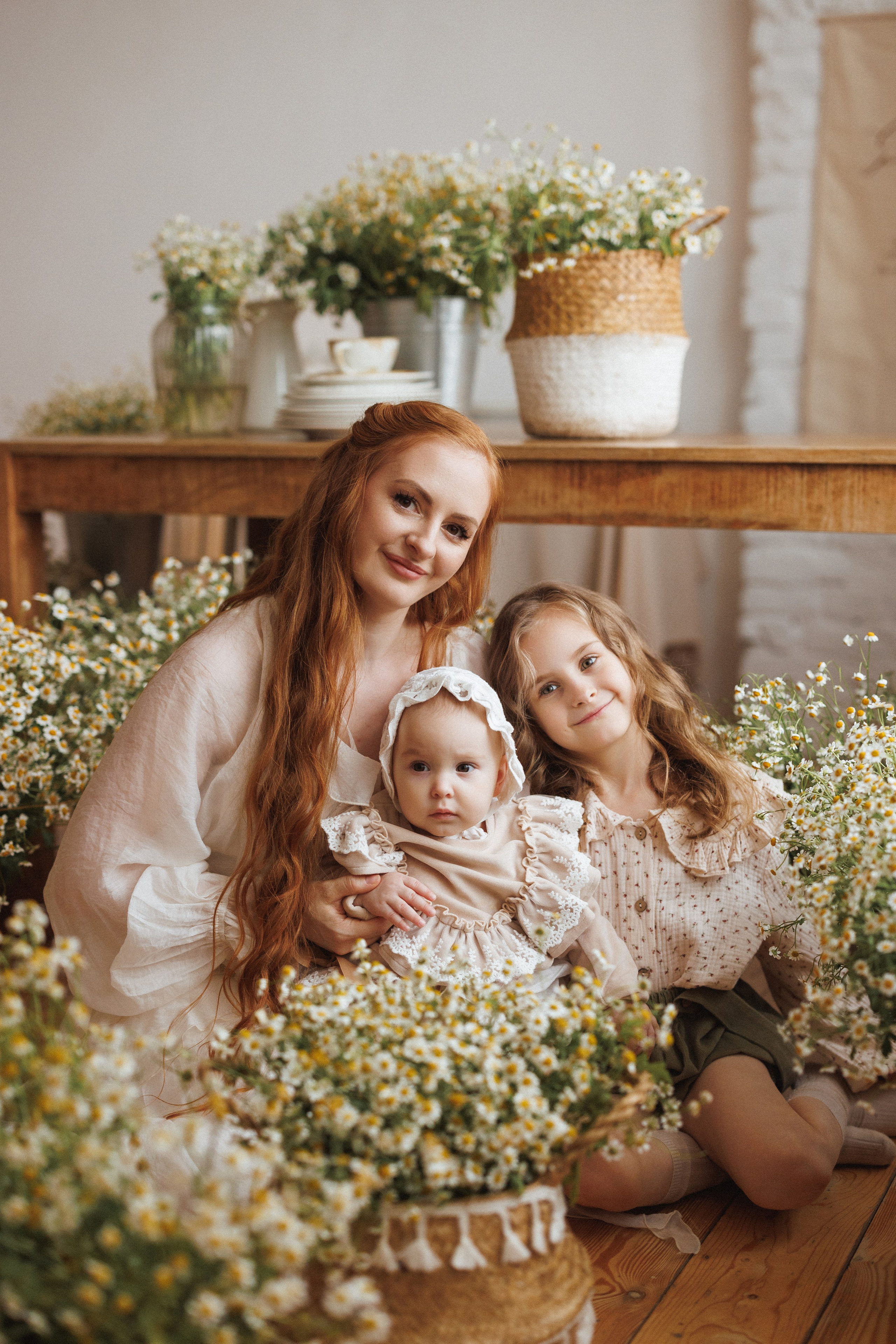 Фотосессия с Ромашками в фотостудии Space JOBS, город Краснодар. Семейный и детский фотограф в Краснодаре Анна Трашкова